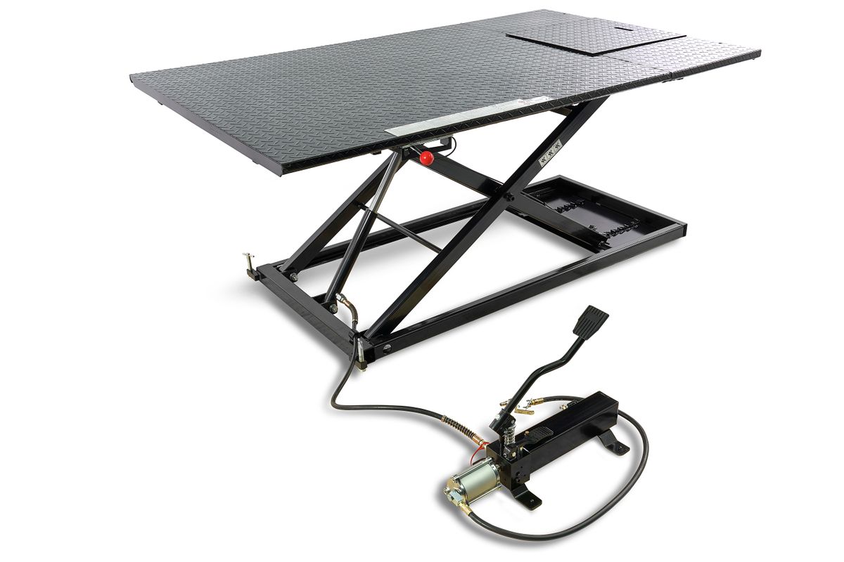 HBM 700 kg Quad, Mesa elevadora de motocicleta triciclo - Negro