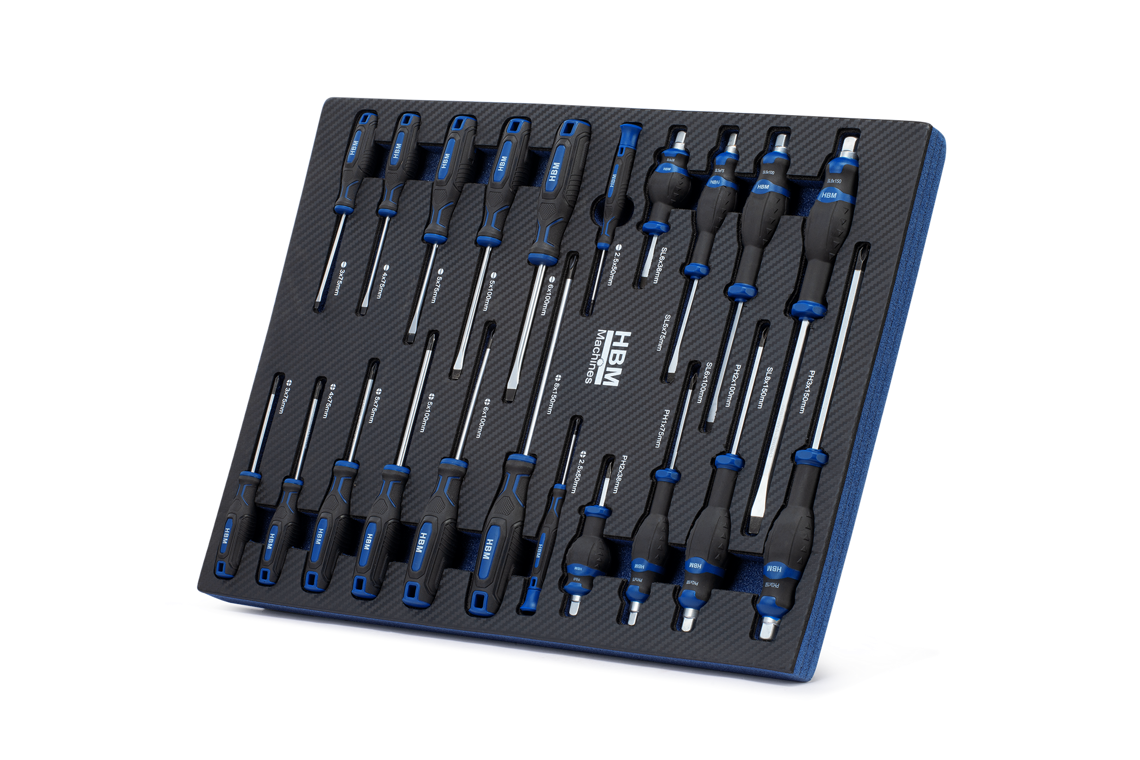 HBM inlays met gereedschapset 262-delig, voor gereedschapswagen, blauw Image 12
