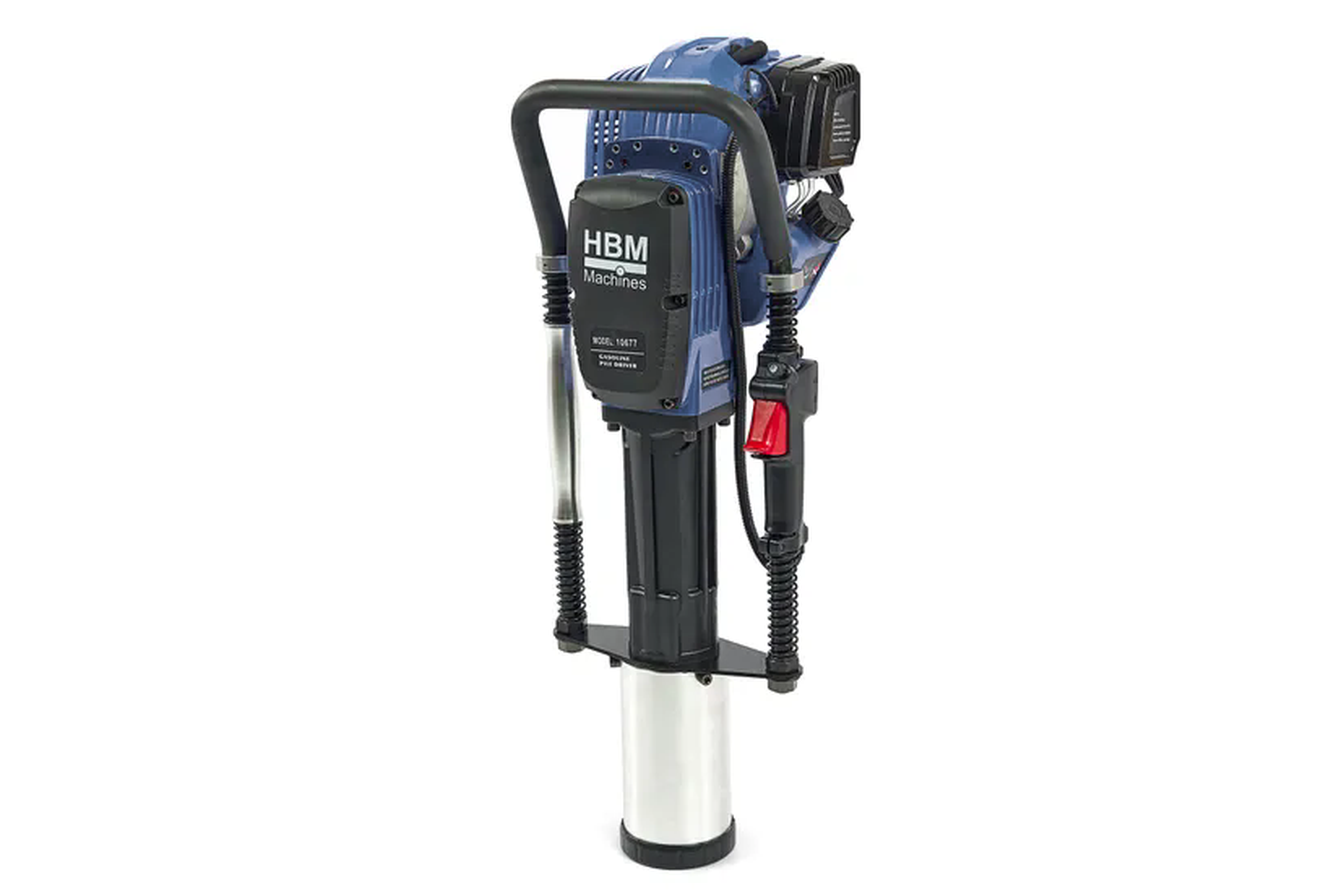 HBM Machine de battage/pilonnage HBM professionnelle 2 temps 52 cm³ à essence