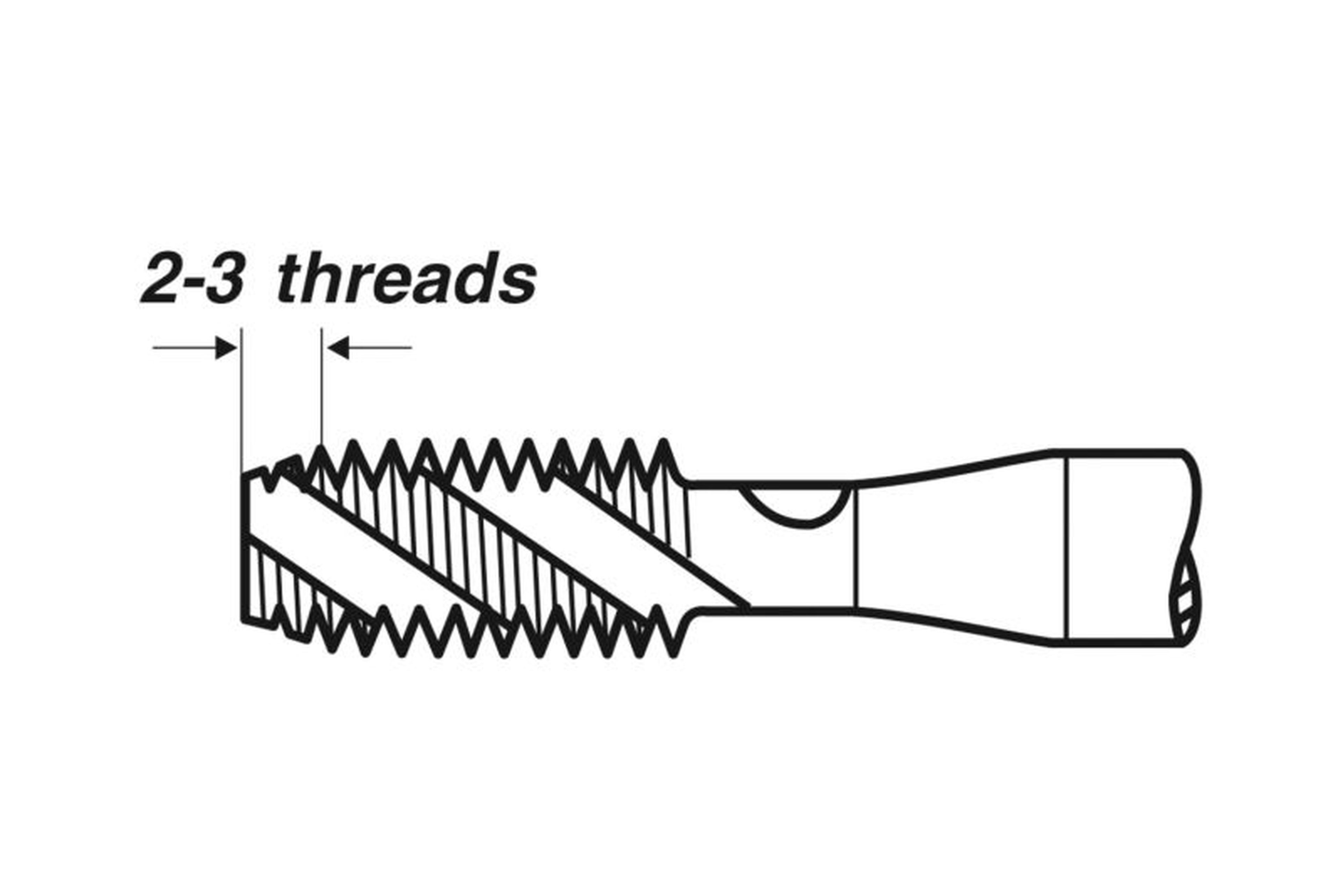 Volkel Maschio macchina metrico, a spirale M3 | 0,5 mm Image 3