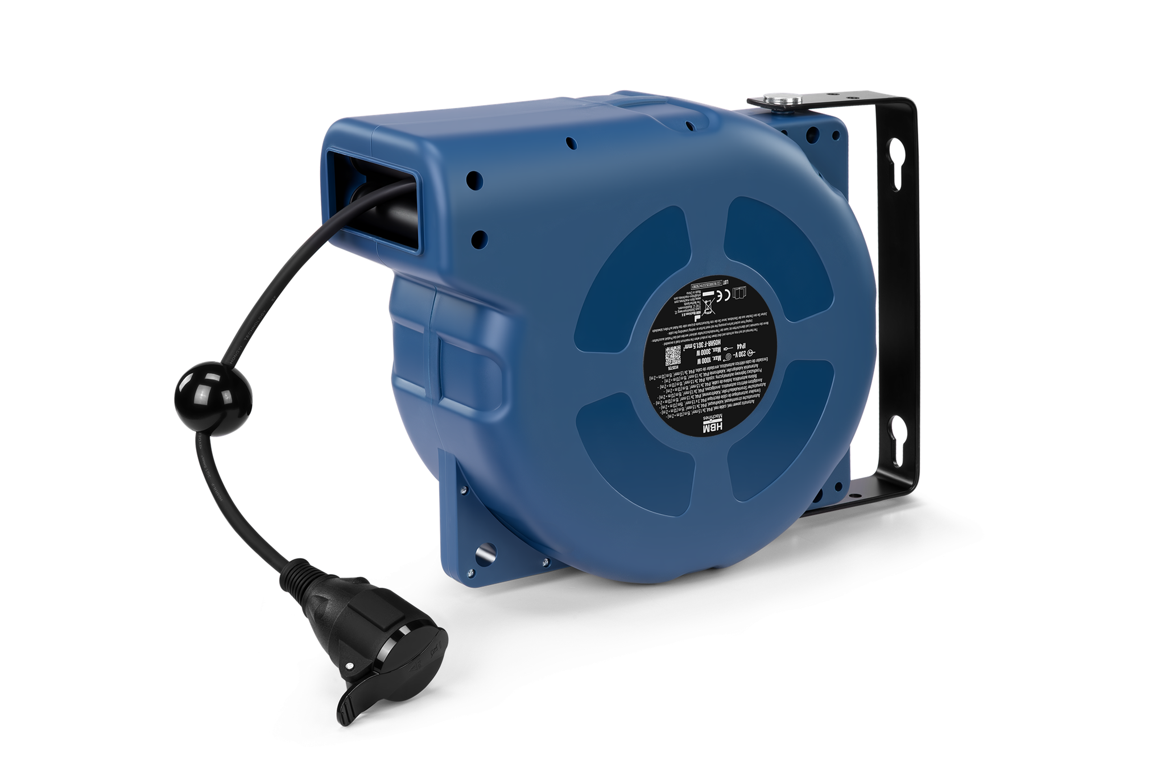 HBM automatische stroomhaspel, kabelhaspel IP44 3x 1,5mm