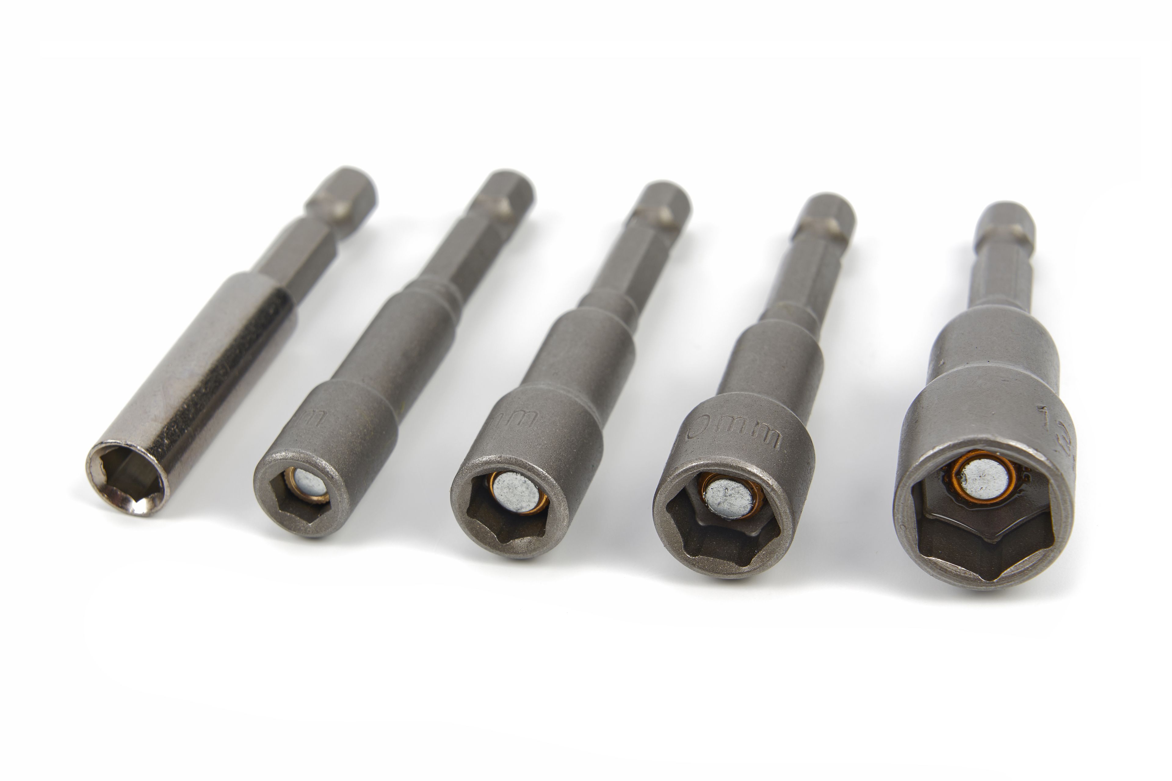 Set di chiavi a bussola HBM da 8 pezzi, set di adattatori a bit e supporto per bit con attacco HEX Image 3