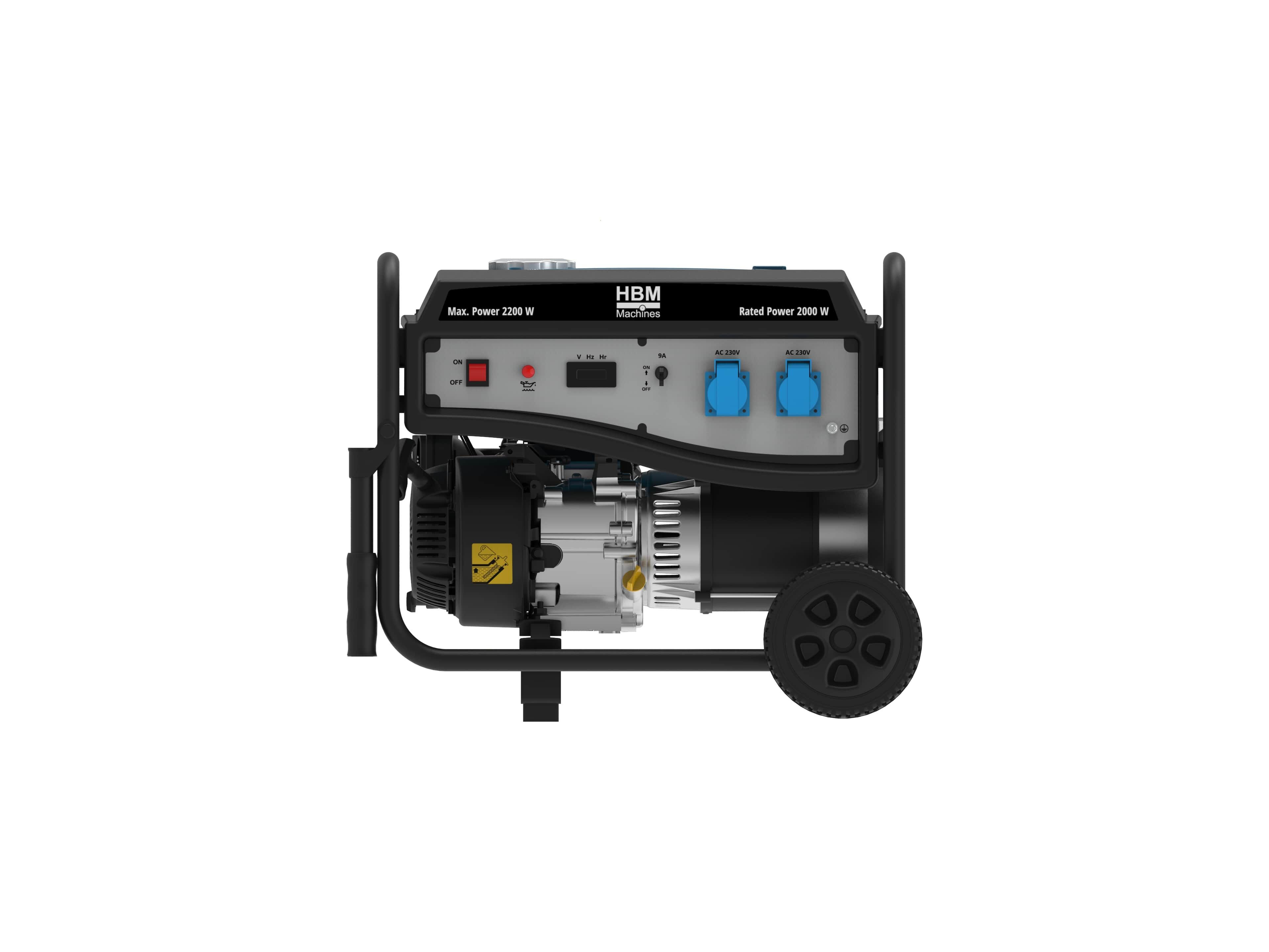 HBM aggregaat, generator 196 cc met benzinemotor 230V 2200W Image 3