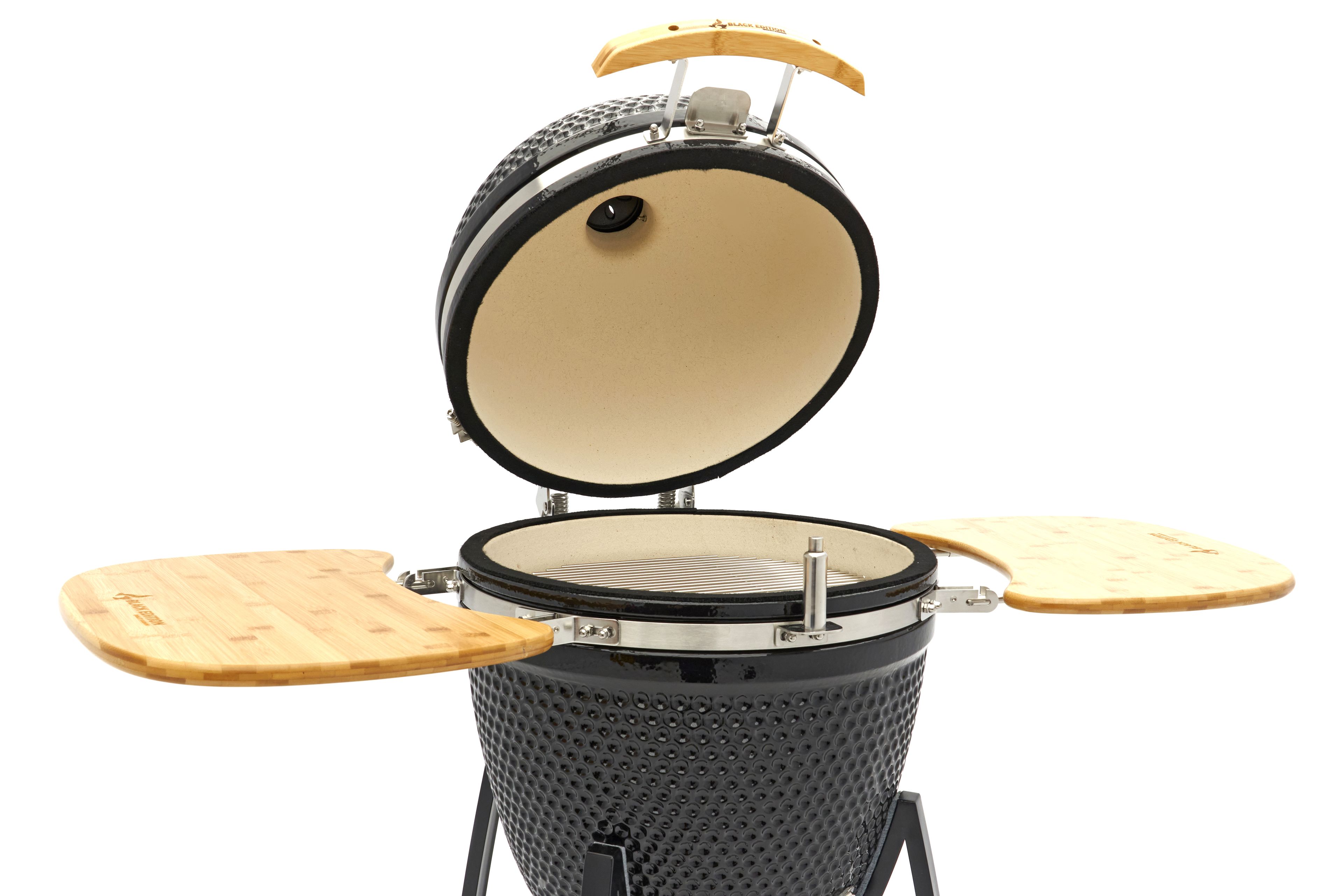 Barbecue Kamado en céramique de 55 cm sur socle mobile Black Edition Image 7