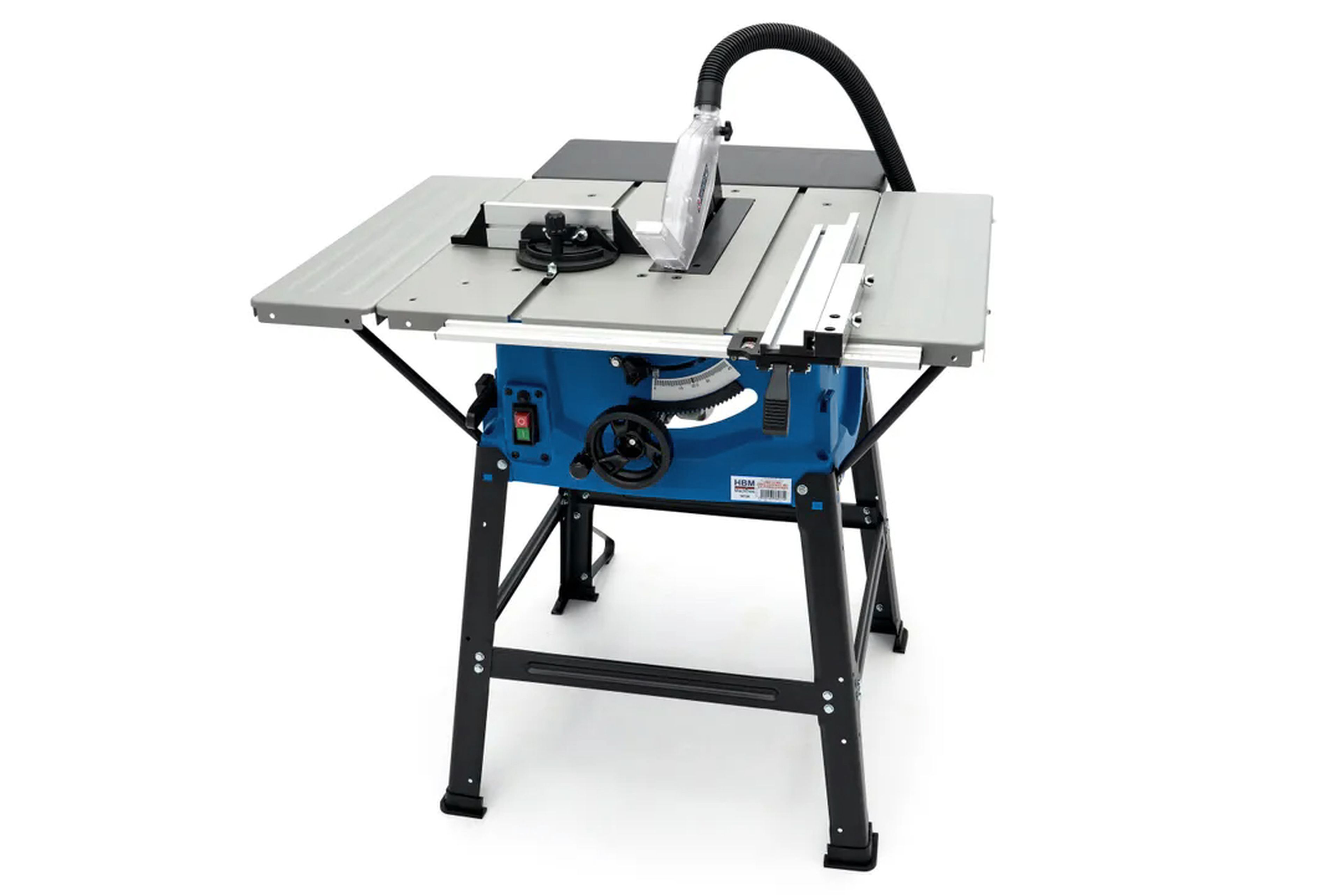 HBM Table de scie circulaire 250 mm avec 2 tablettes latérales 2000 Watt