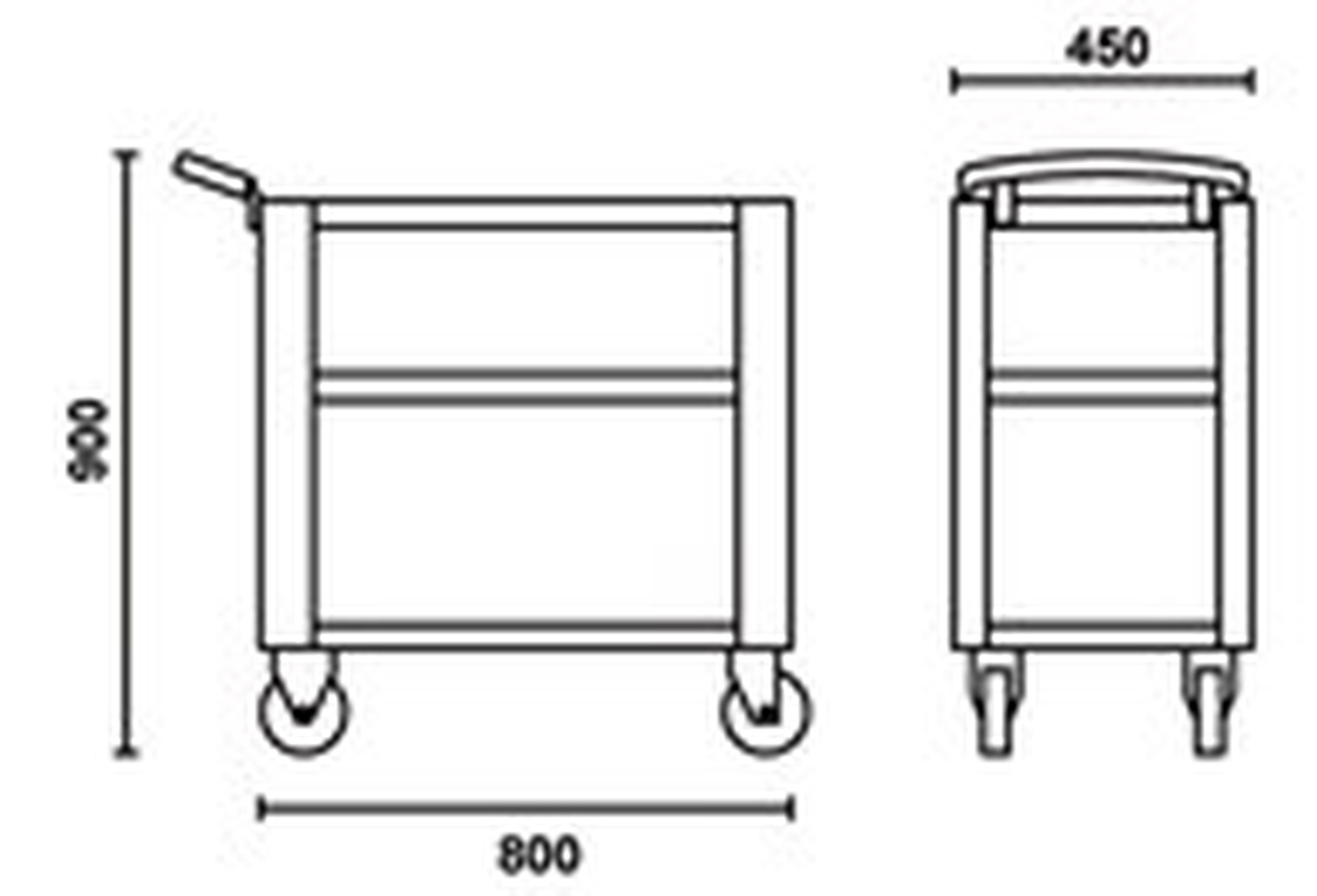 Beta C51 O-Trolly - Gereedschapswagen Oranje Image 2