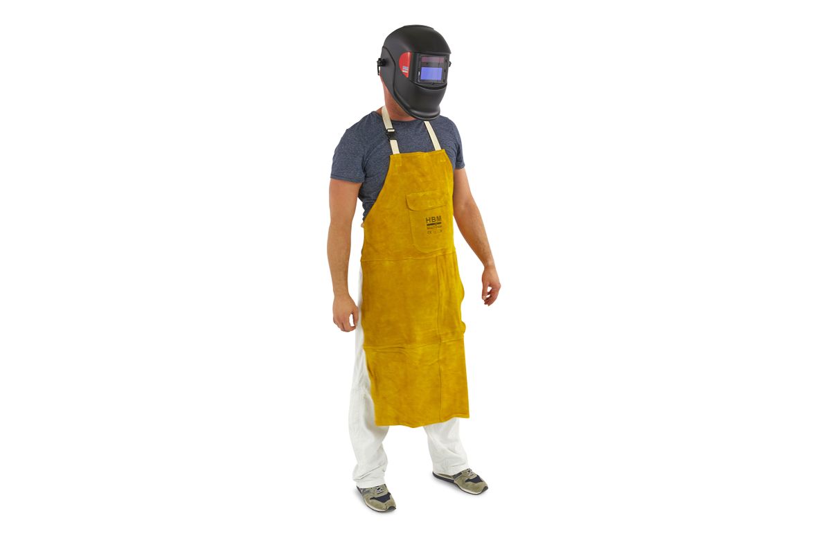 HBM Professional Leder-Schweißerschürze 107 x 67 cm