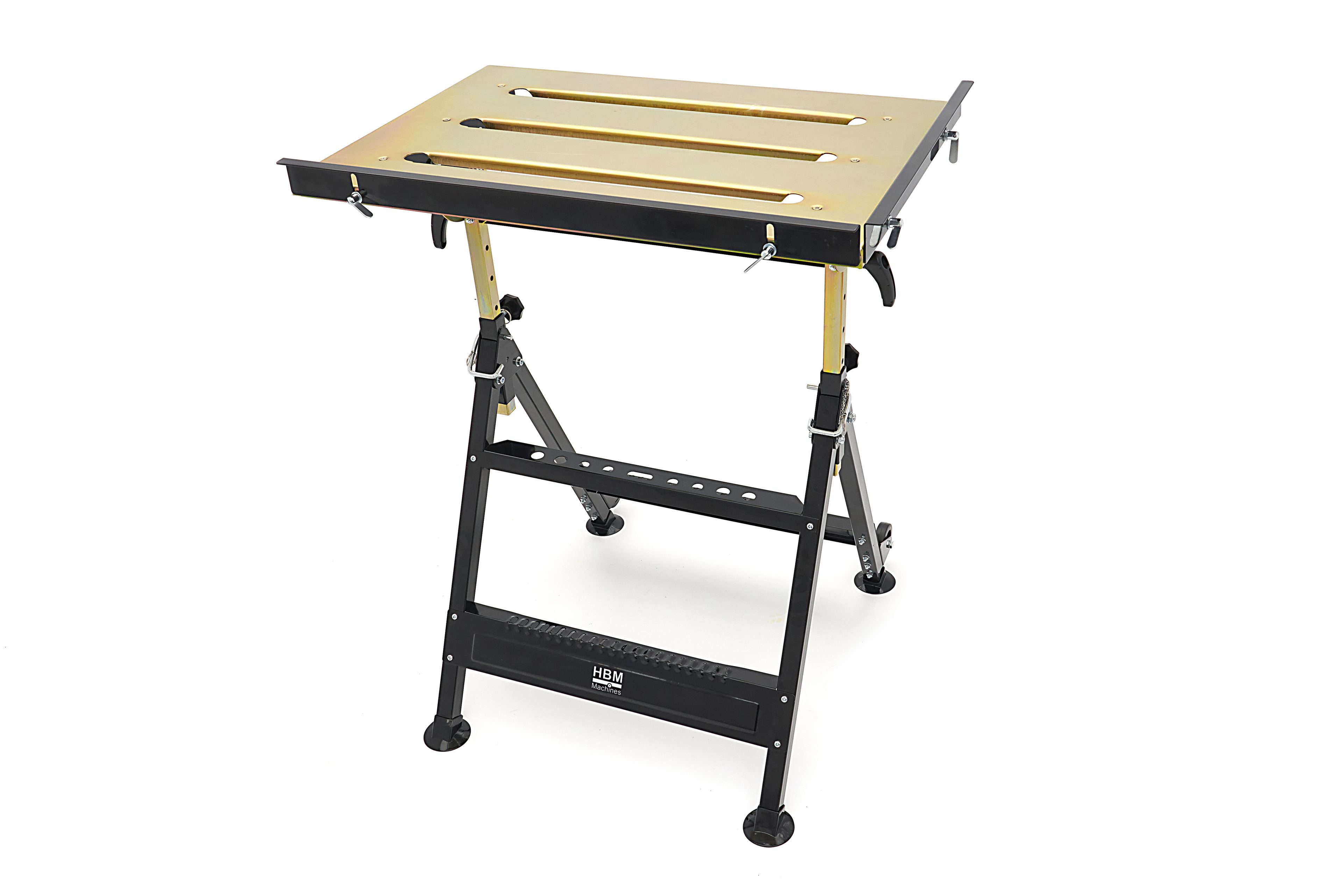 HBM Tavolo per saldatura 760 x 510 mm. Inclinabile e Regolabile in Altezza