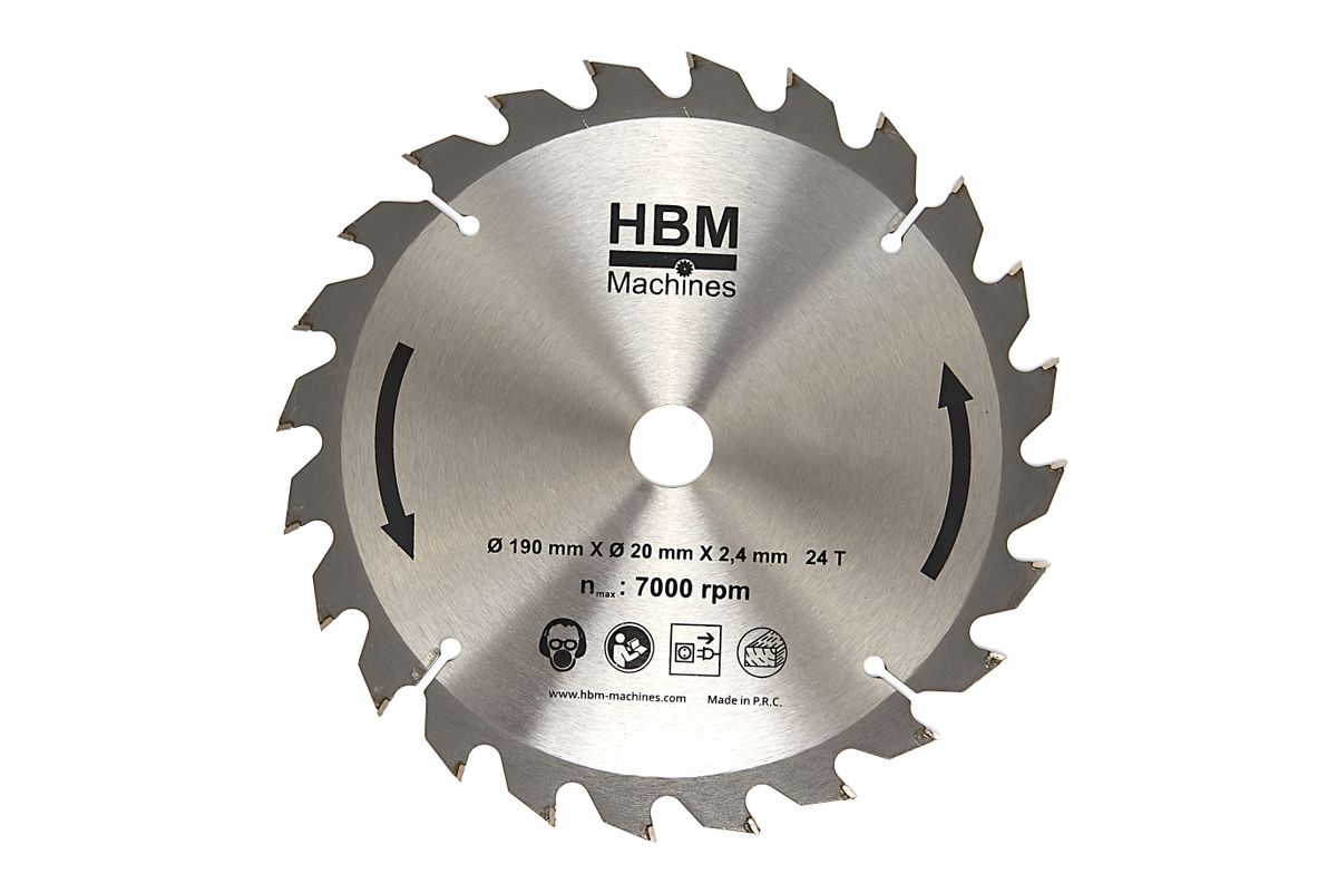 Hoja de sierra HBM de 190 mm para sierra de inmersión
