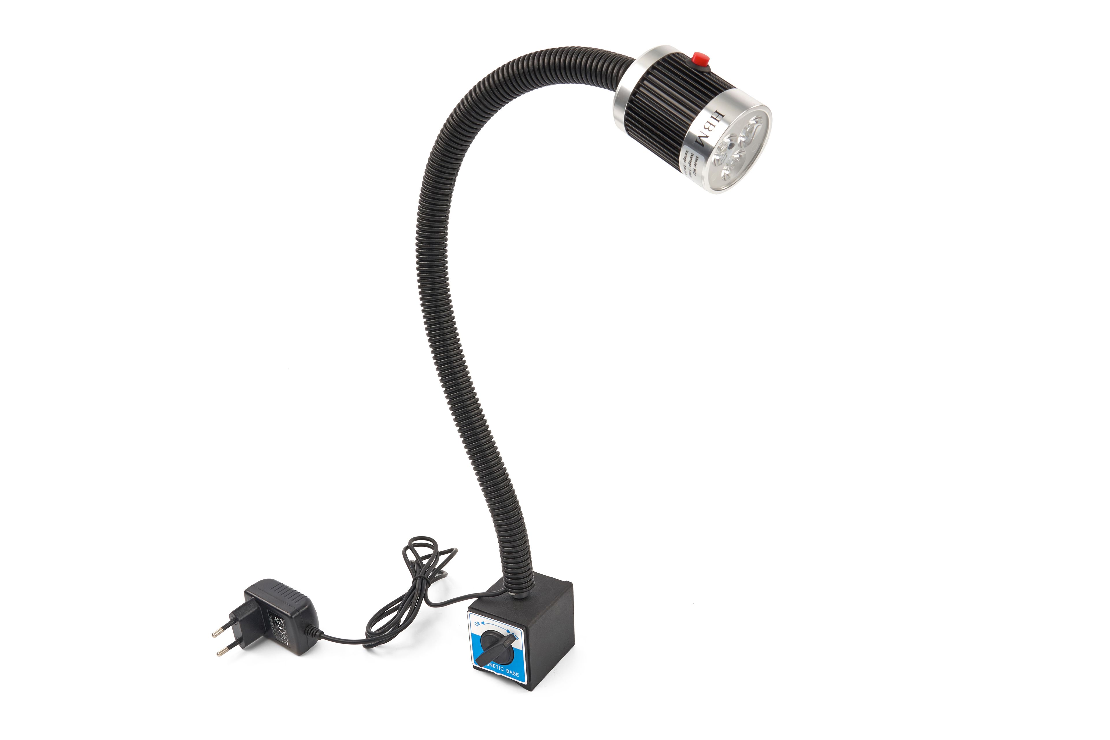HBM magneetvoet met verlichting, 230 Volt