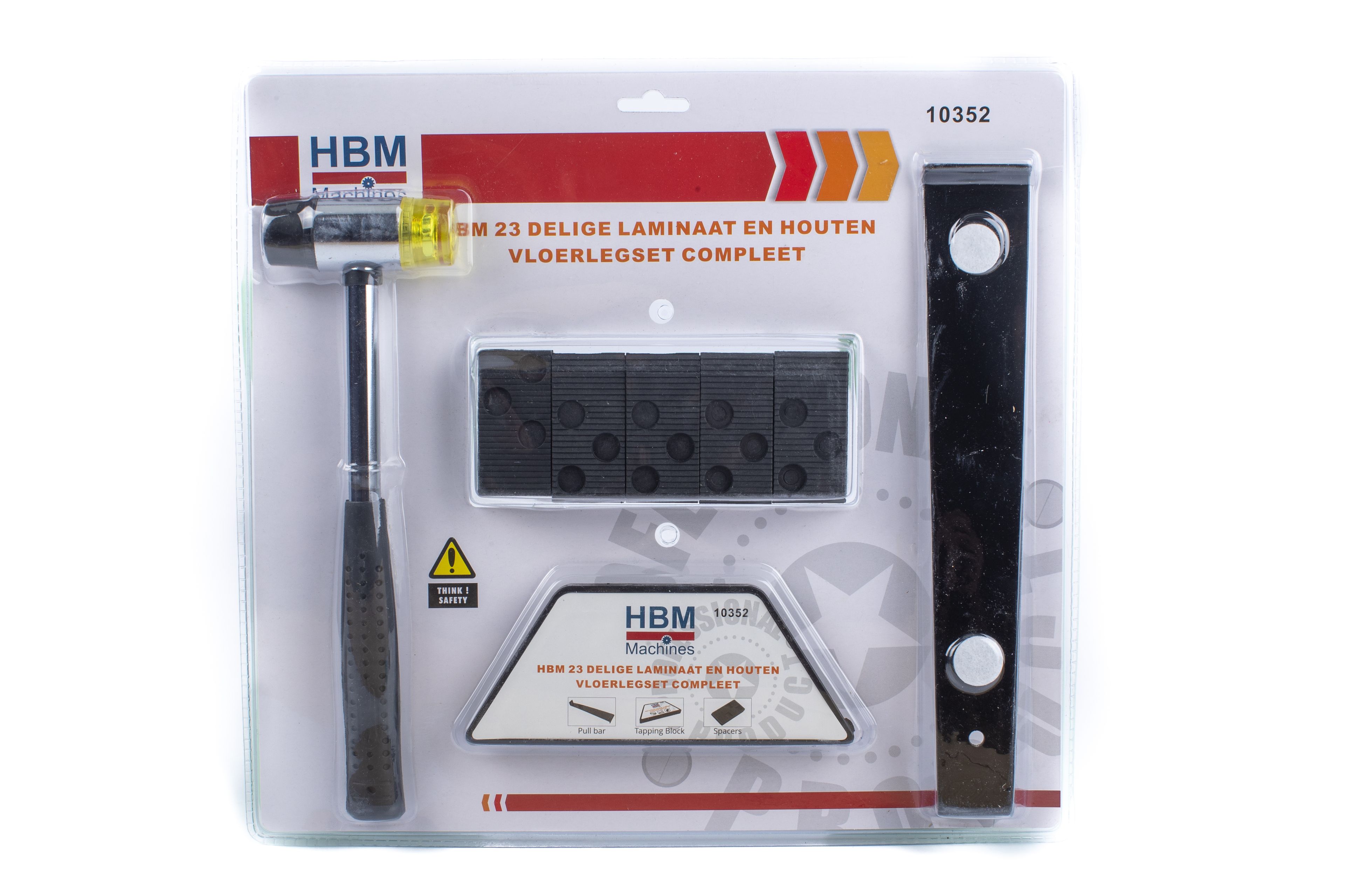 HBM Ensemble complet de pose de sol en stratifié et en bois de 23 pièces Image 2