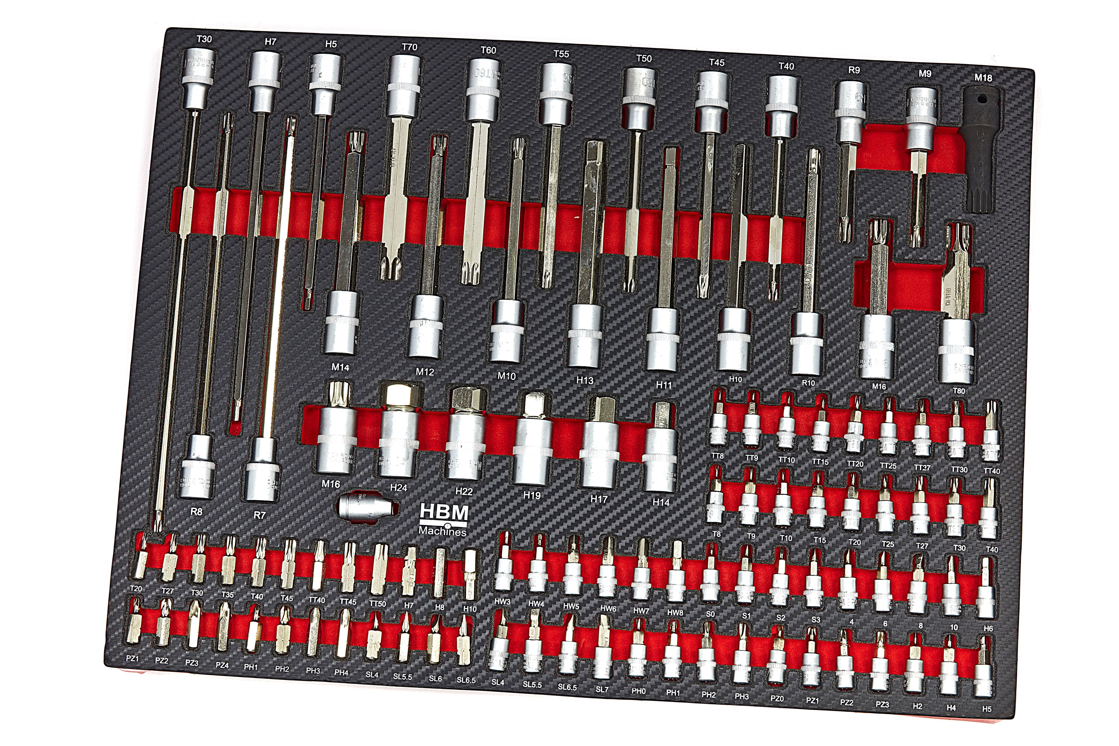 HBM XL Premium Gevulde Gereedschapswagen met Deur - 274 Delig Image 5