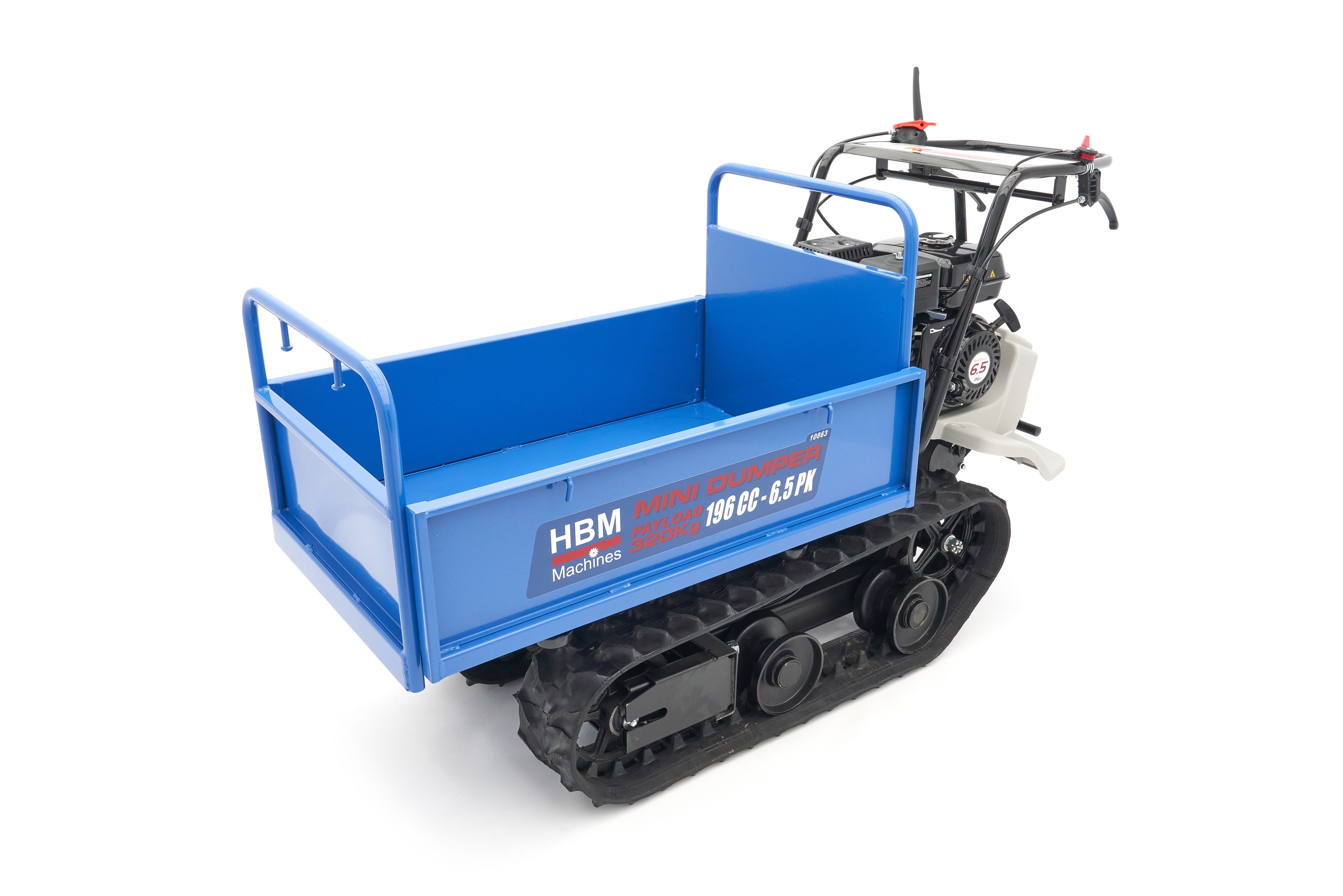 HBM Minidumper Professional 320 KG sobre orugas 196 cc - 6,5 CV Image 2