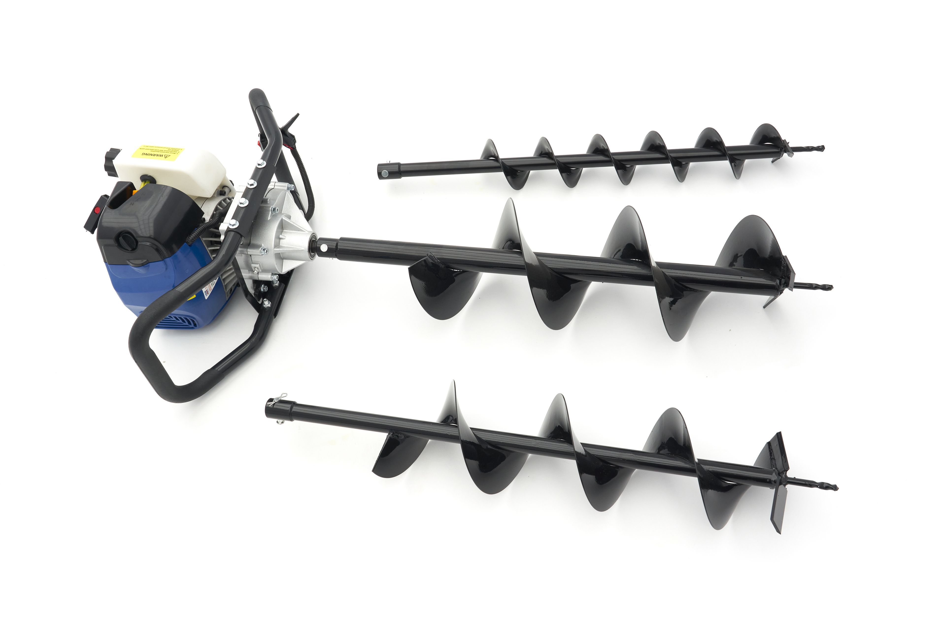 HBM 58 cc Professional Erdbohrer mit Benzinmotor - inklusive 3 Bohrer 100 / 150 / 200 mm. Image 2