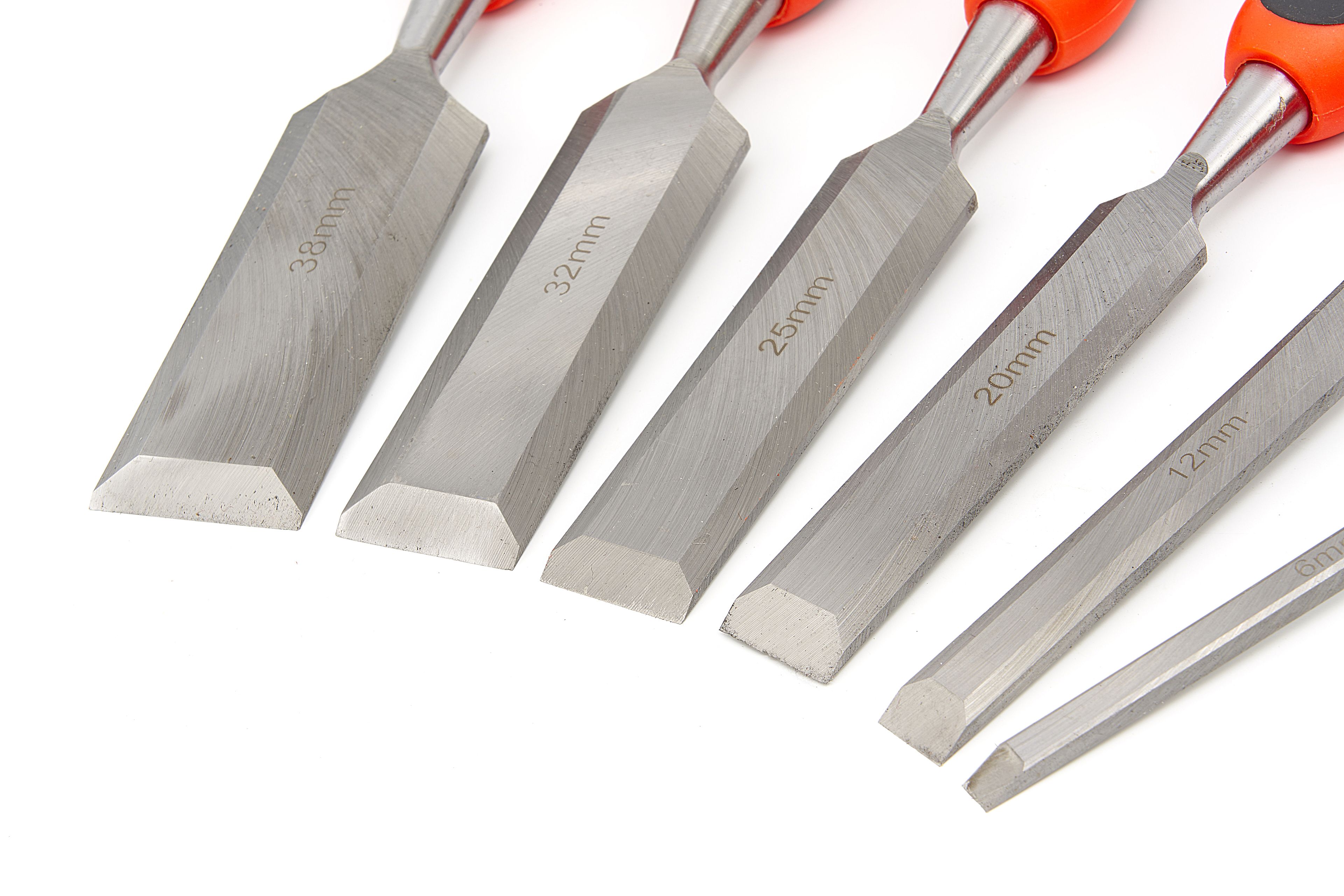 HBM 8 Delige Professionele Steekbeitelset Met Wetsteen en Slijphulpstuk Image 9