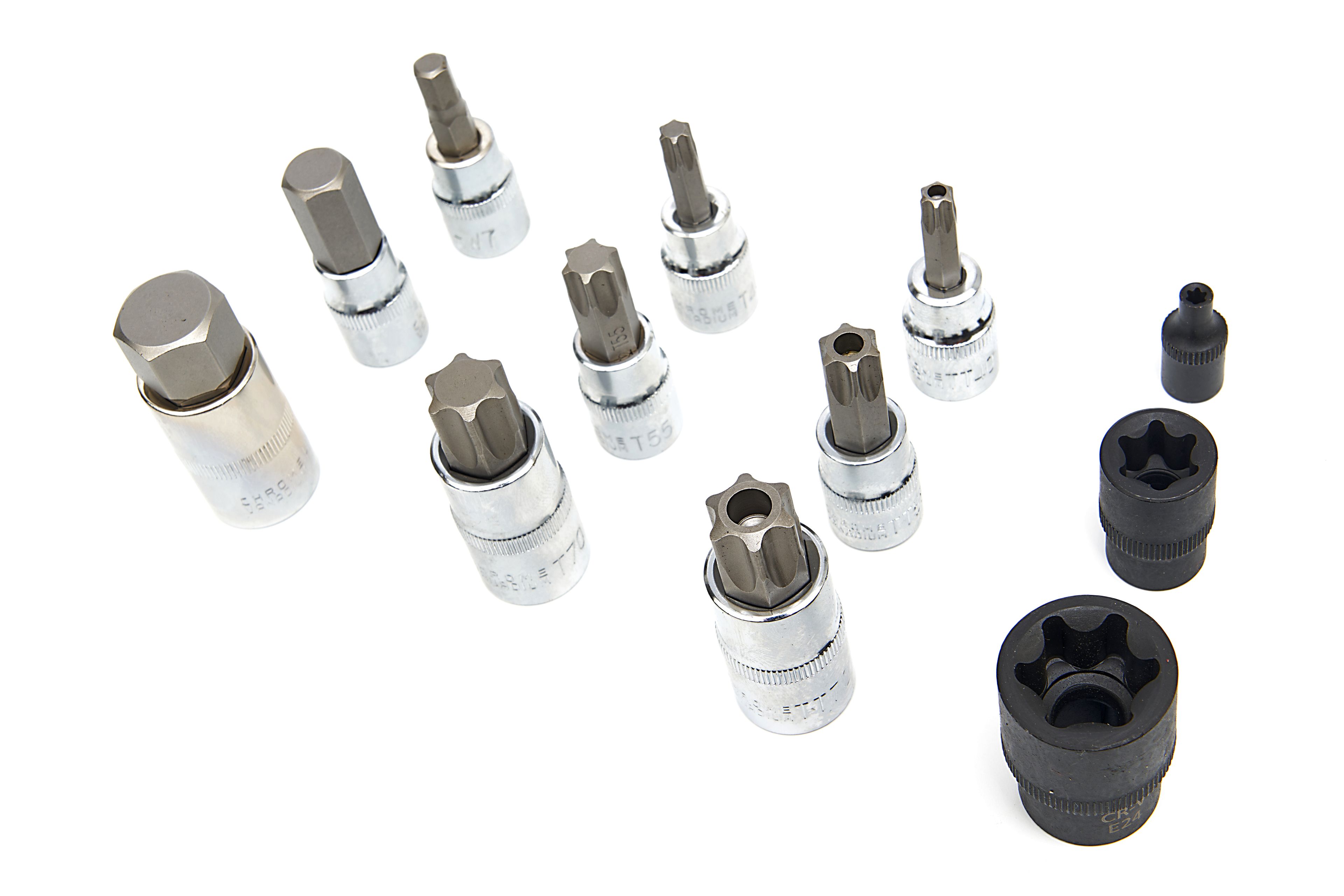 HBM 107 Delige Korte en Lange MM, INCH Inbus, Torx, Hex Doppenset Image 4