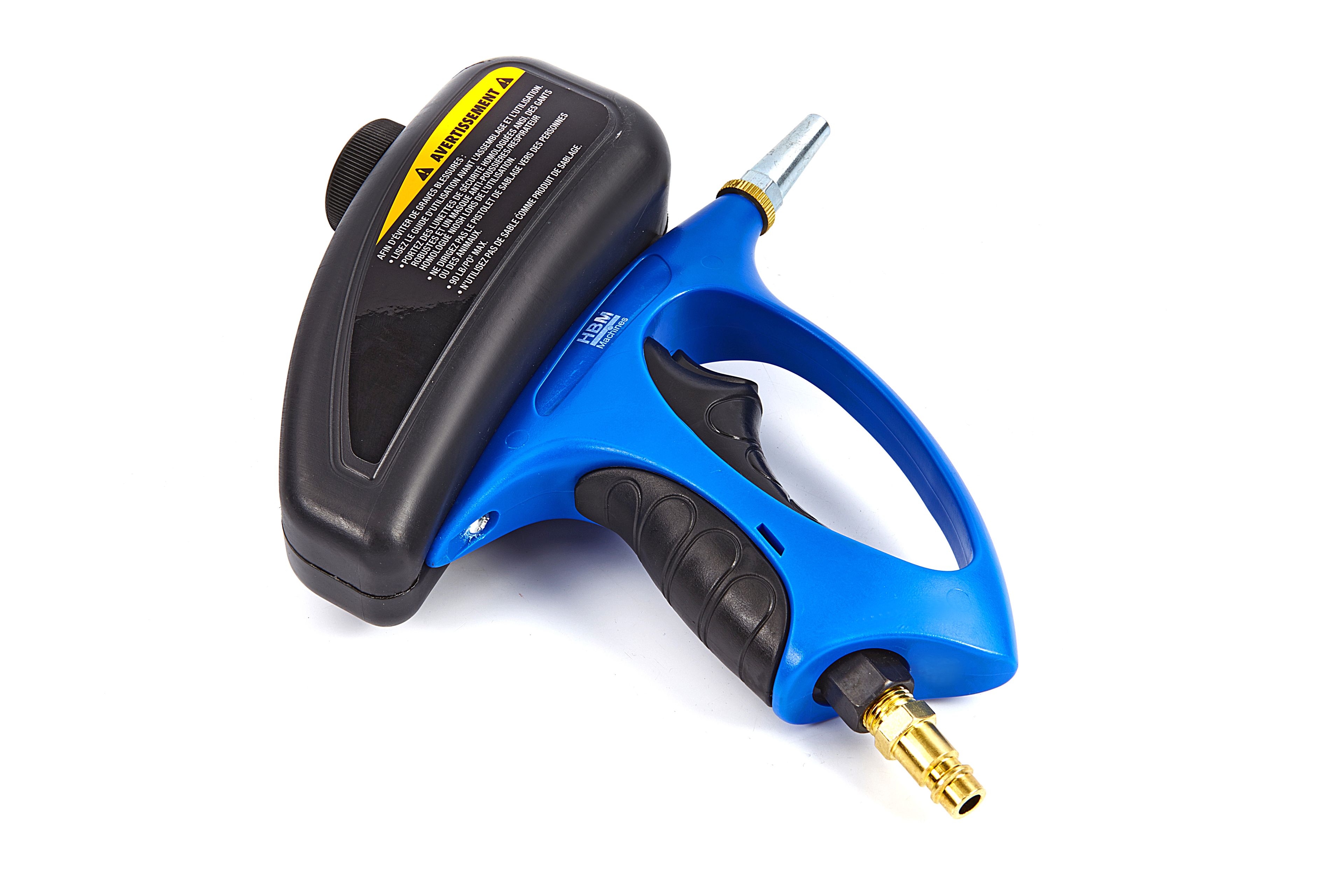 Pistolet de sablage par projection HBM (incl. 2 kg d'abrasif et 2 buses) Image 4