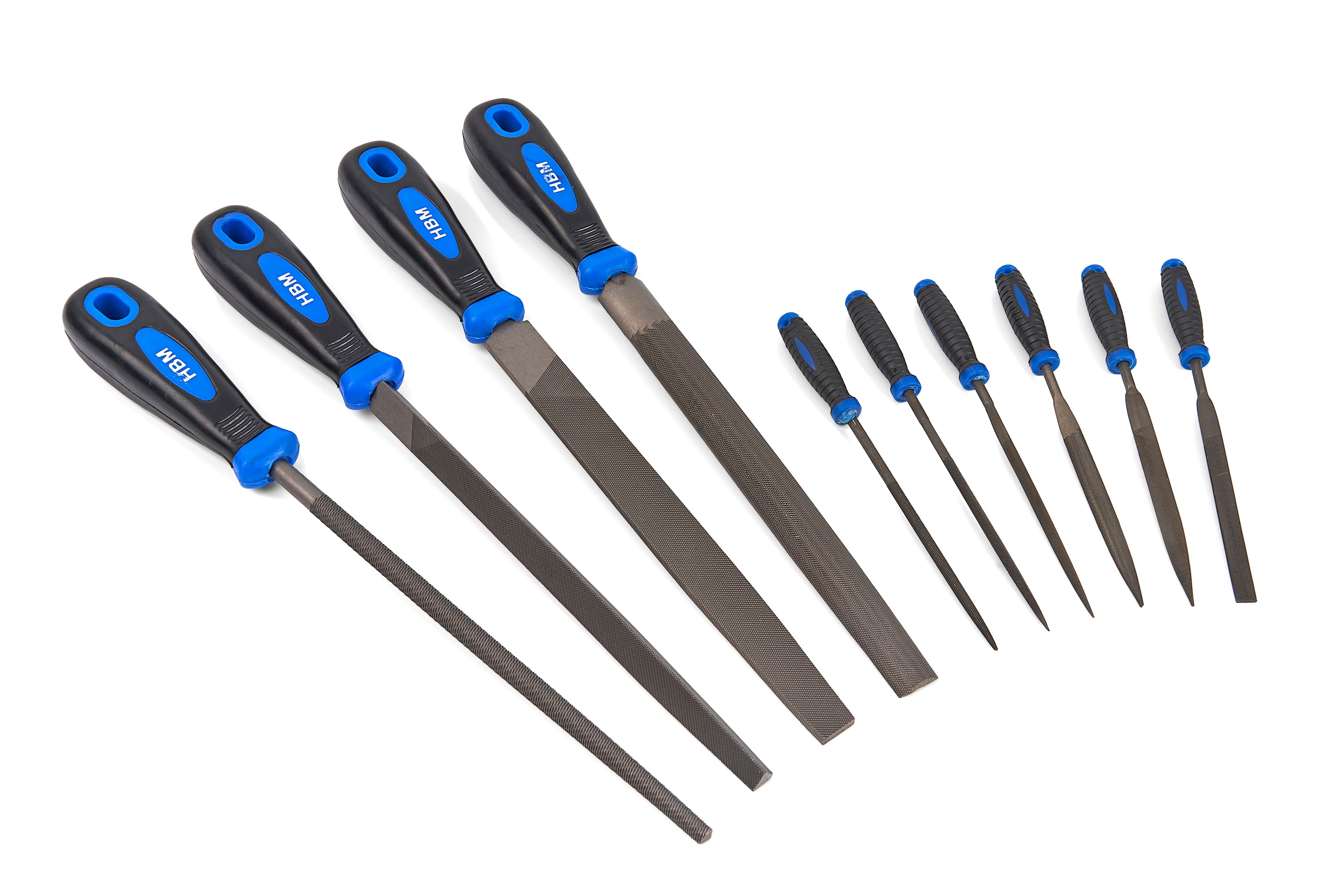 Set di lime professionali HBM da 10 pezzi da 200 mm Image 2