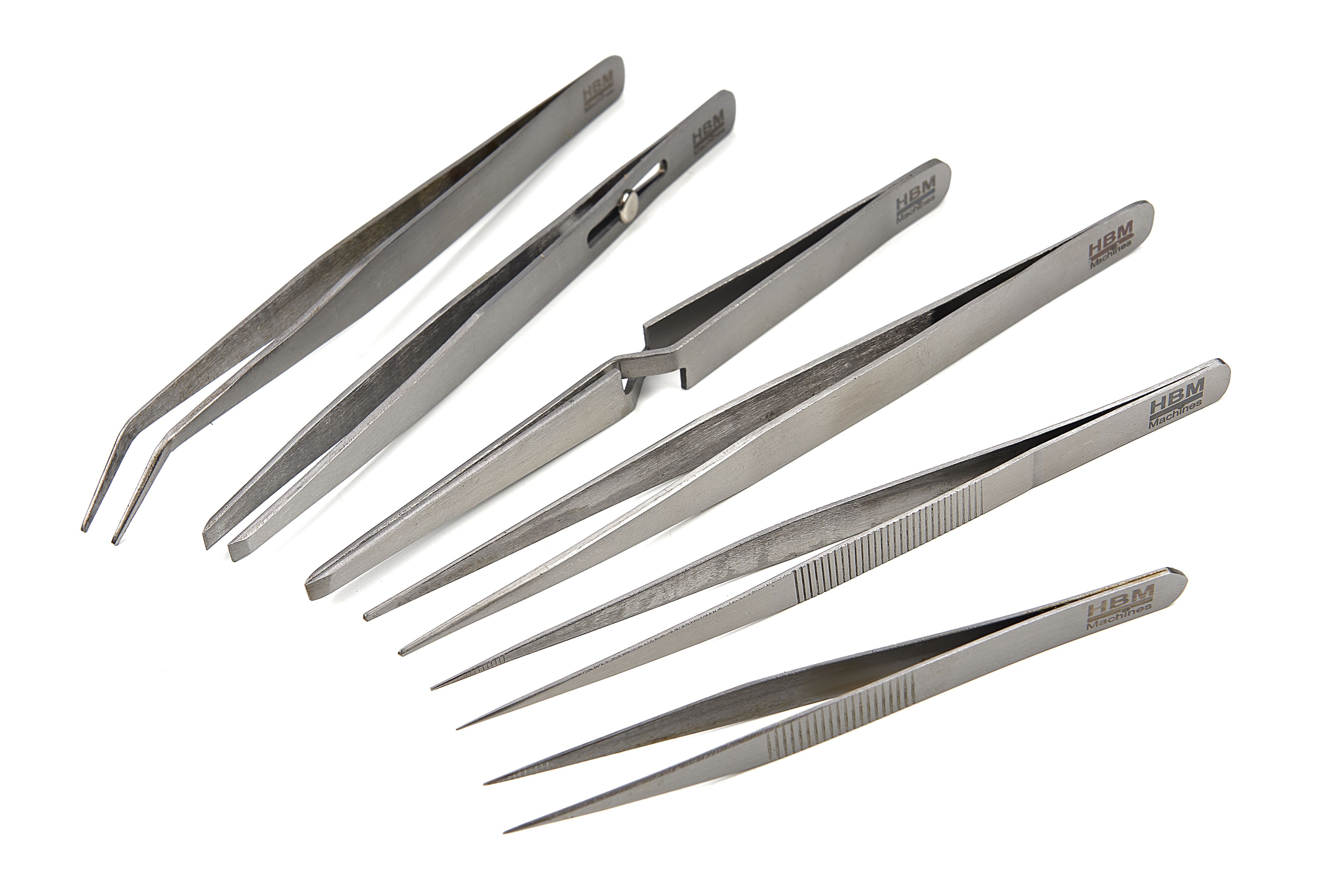 HBM 6 Delige RVS Pincet set Image 2