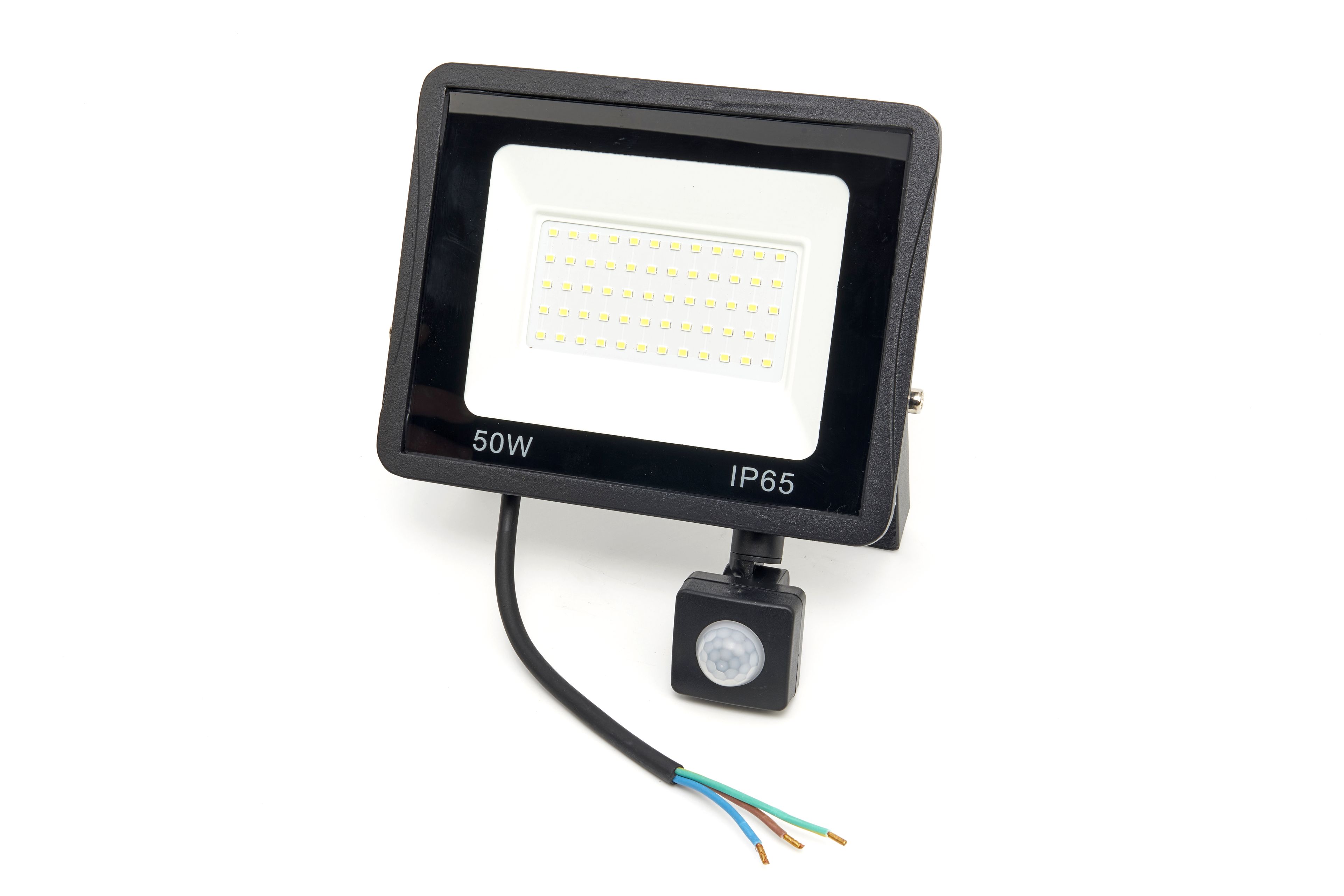 HBM LED Lámpara de Construcción con Sensor 50 Watt – 4000 Lumen, 6500K