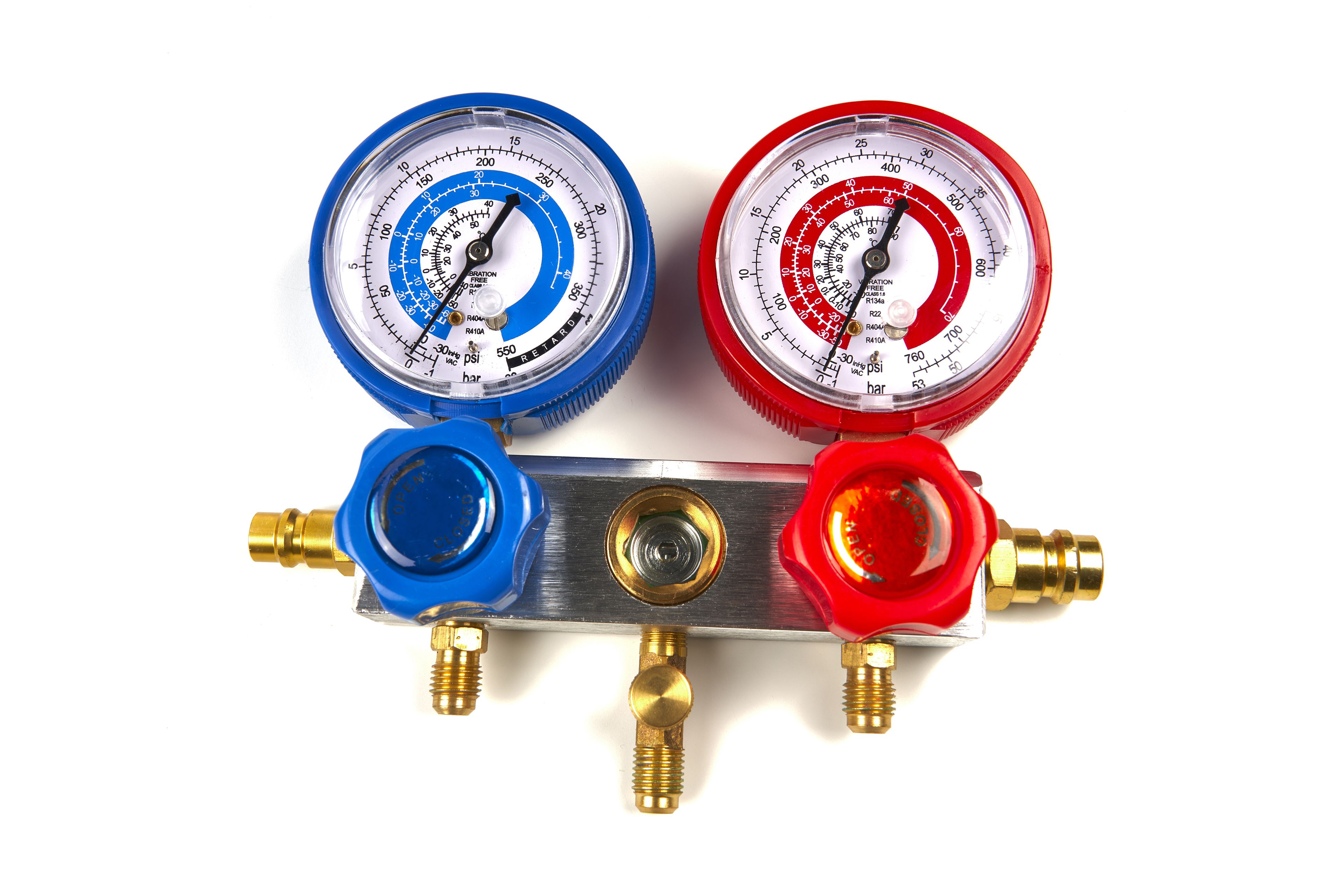 HBM Pompe à vide 1 étage avec 2 manomètres multiples 60 Litres par minute Image 5