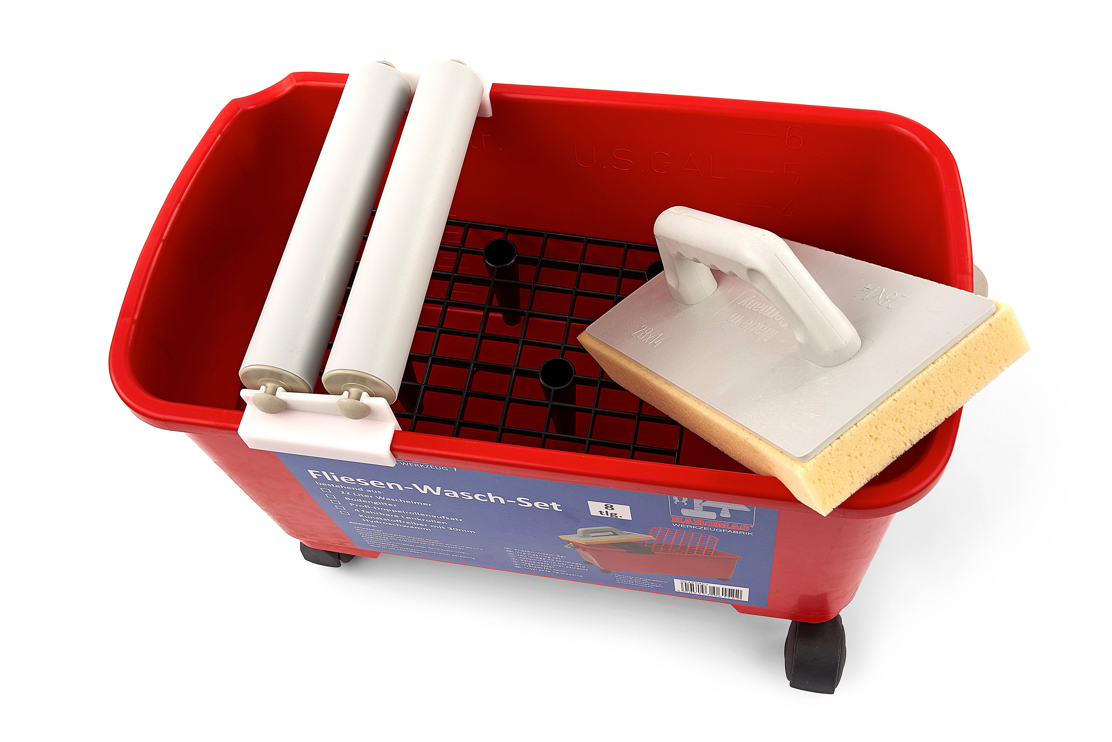 Haromac Sponsbakset, Tegelwasset, Voegset compleet 22 Liter Image 2