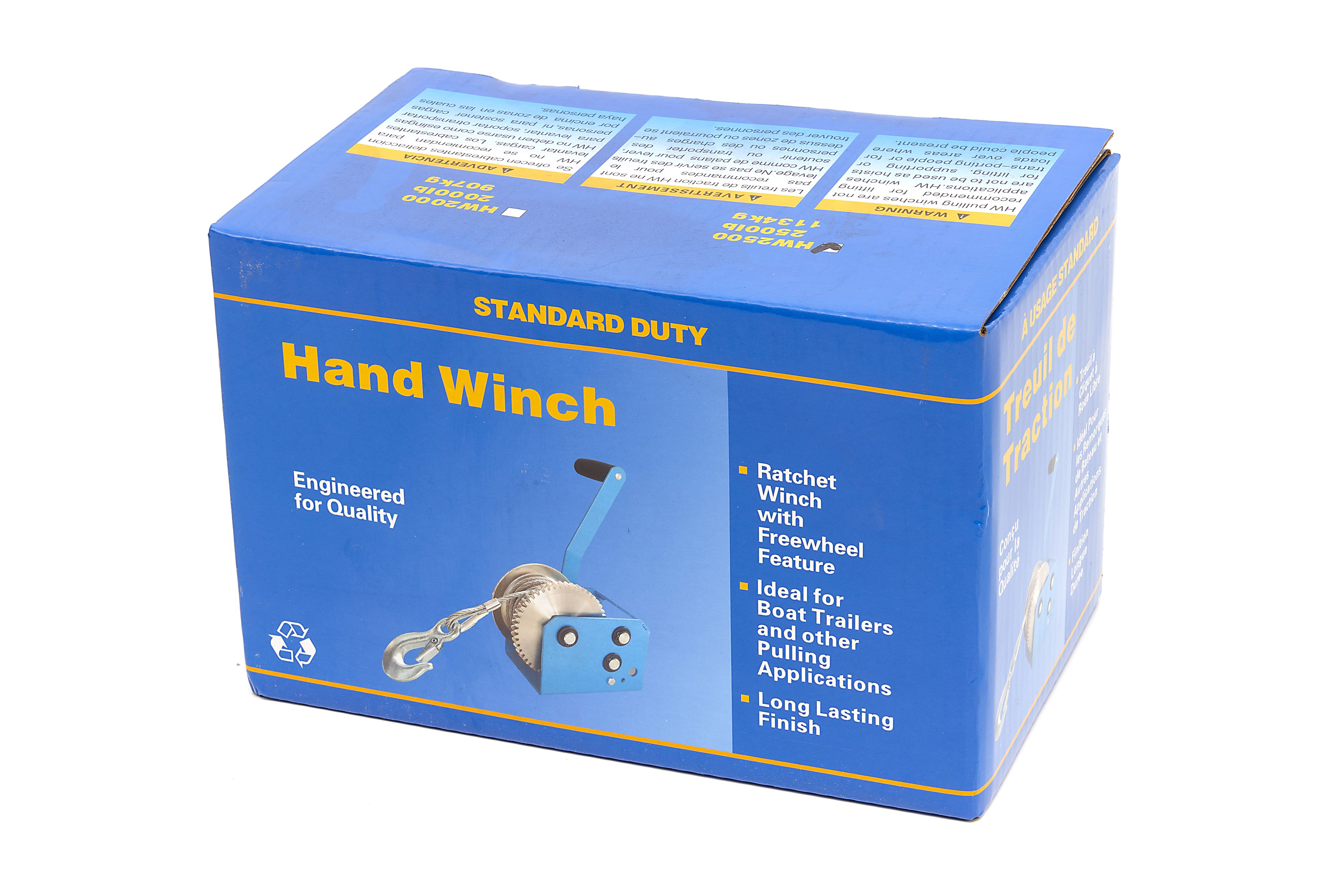 HBM 1130 Kg. Professionele Mechanische Lier met 7,6 Meter Staalkabel Image 8