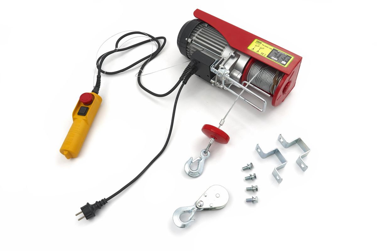 Polipasto eléctrico HBM de 500 kg 18 metros