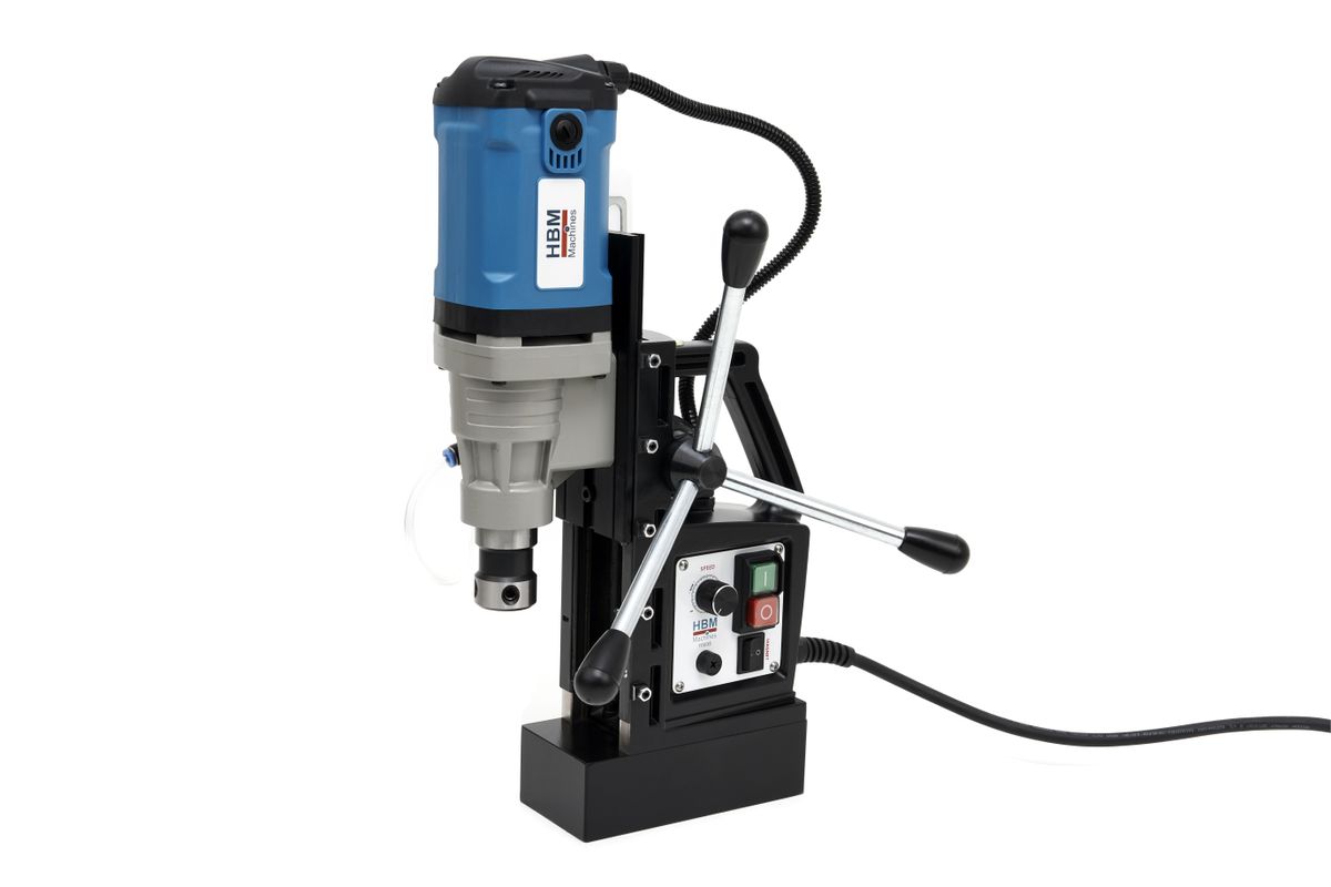 HBM Taladro magnético profesional de 35 mm con velocidad variable