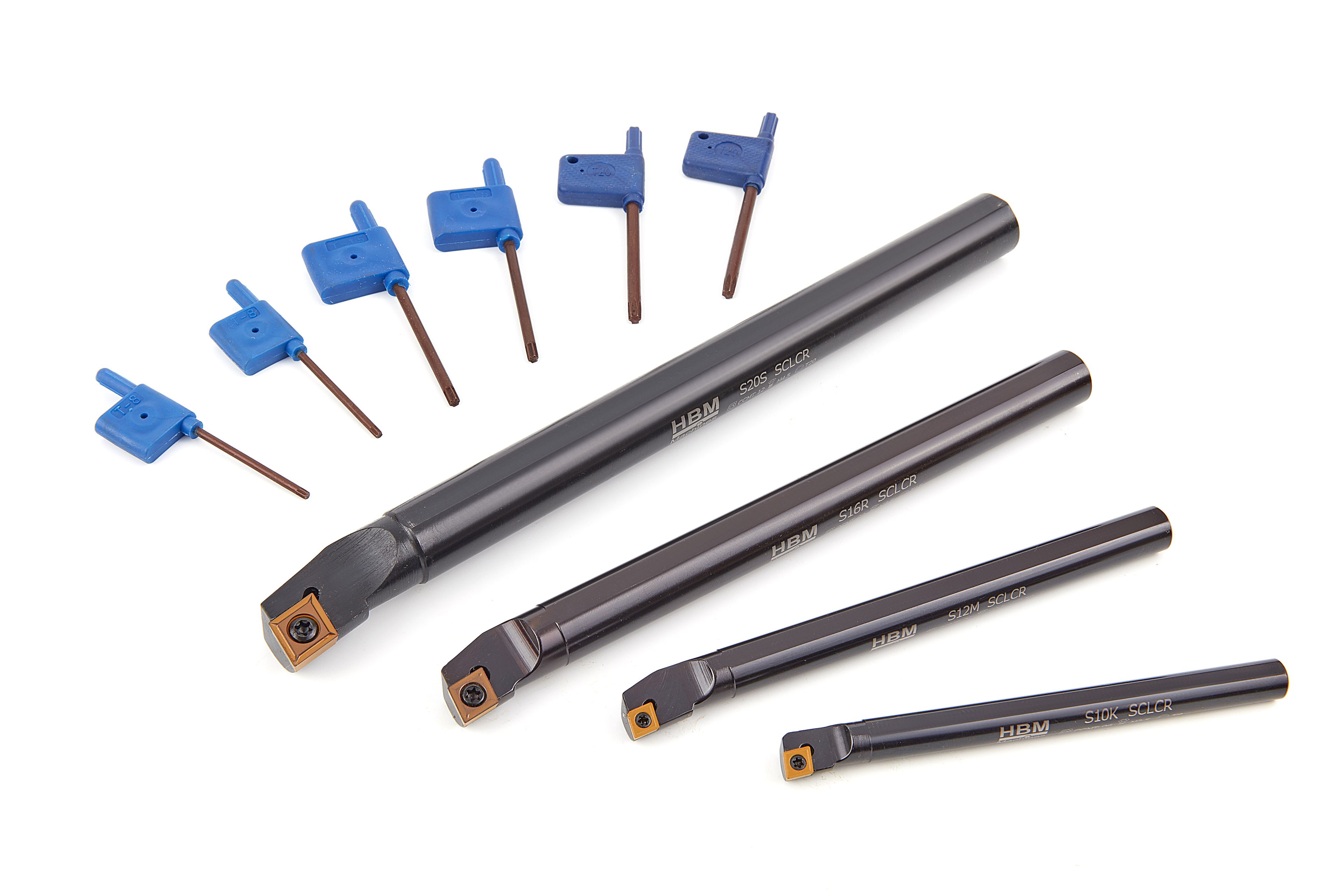 Jeu de ciseaux de tournage intérieur HBM de quatre pièces avec plaquettes HM Image 2