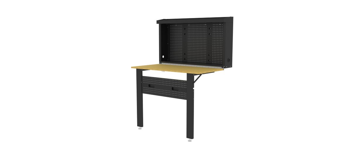 HBM Banco de trabajo plegable para montaje en pared 120 x 66 cm