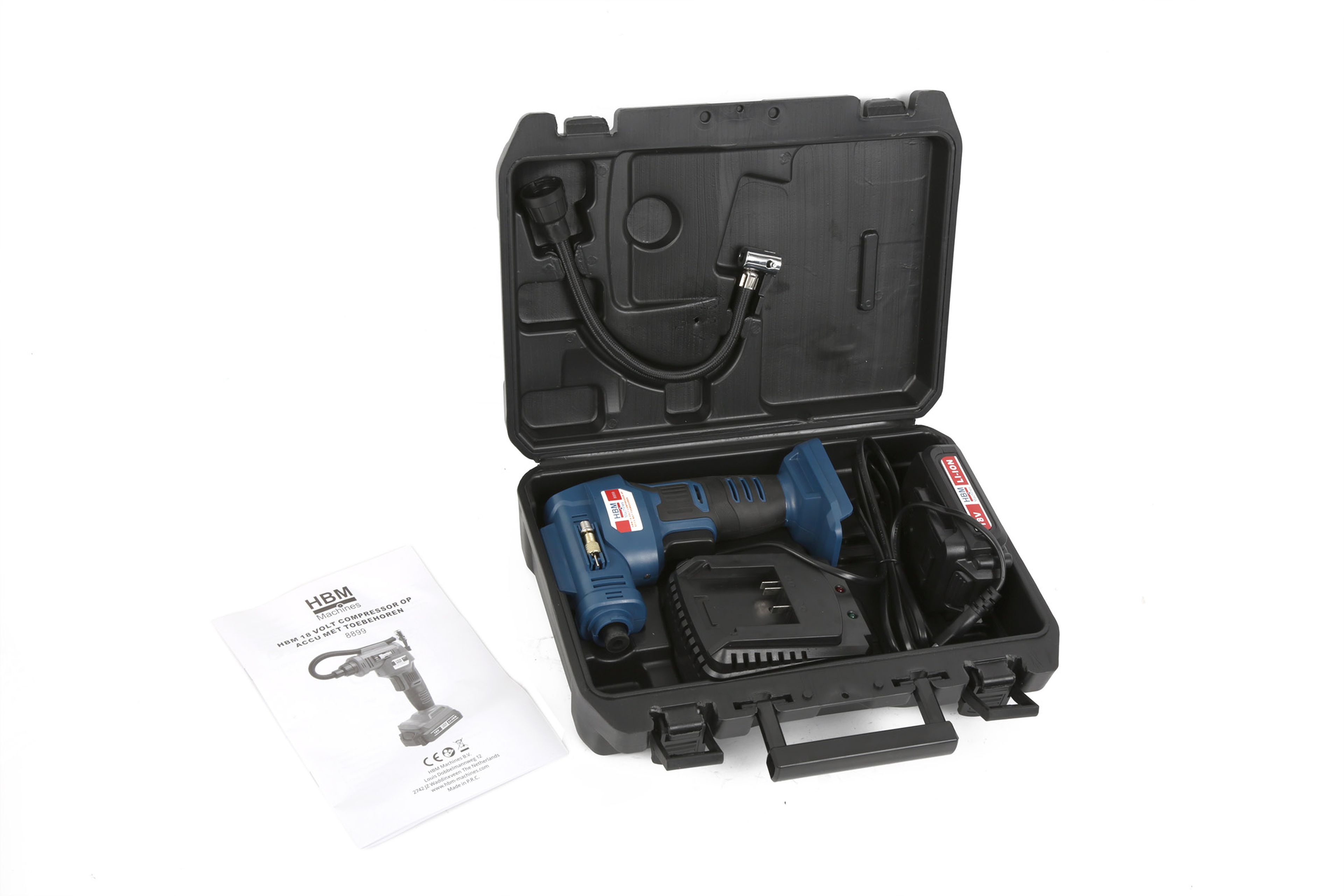 HBM Compressore da 18 Volt a batteria con accessori Image 8