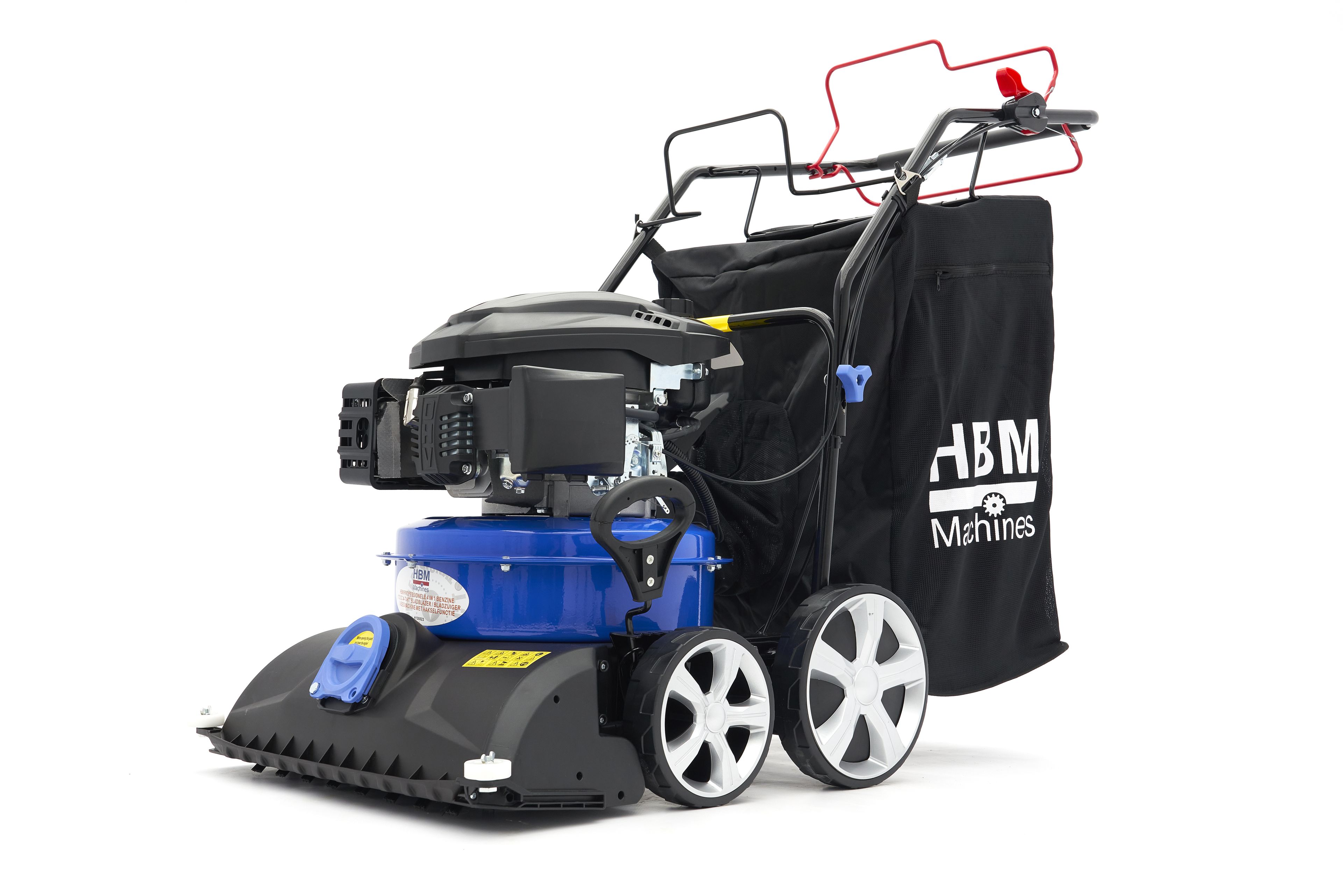 HBM Professional 4 in 1 Benzin 173 cc 4-Takt Laubbläser / Laubsauger / Kehrmaschine