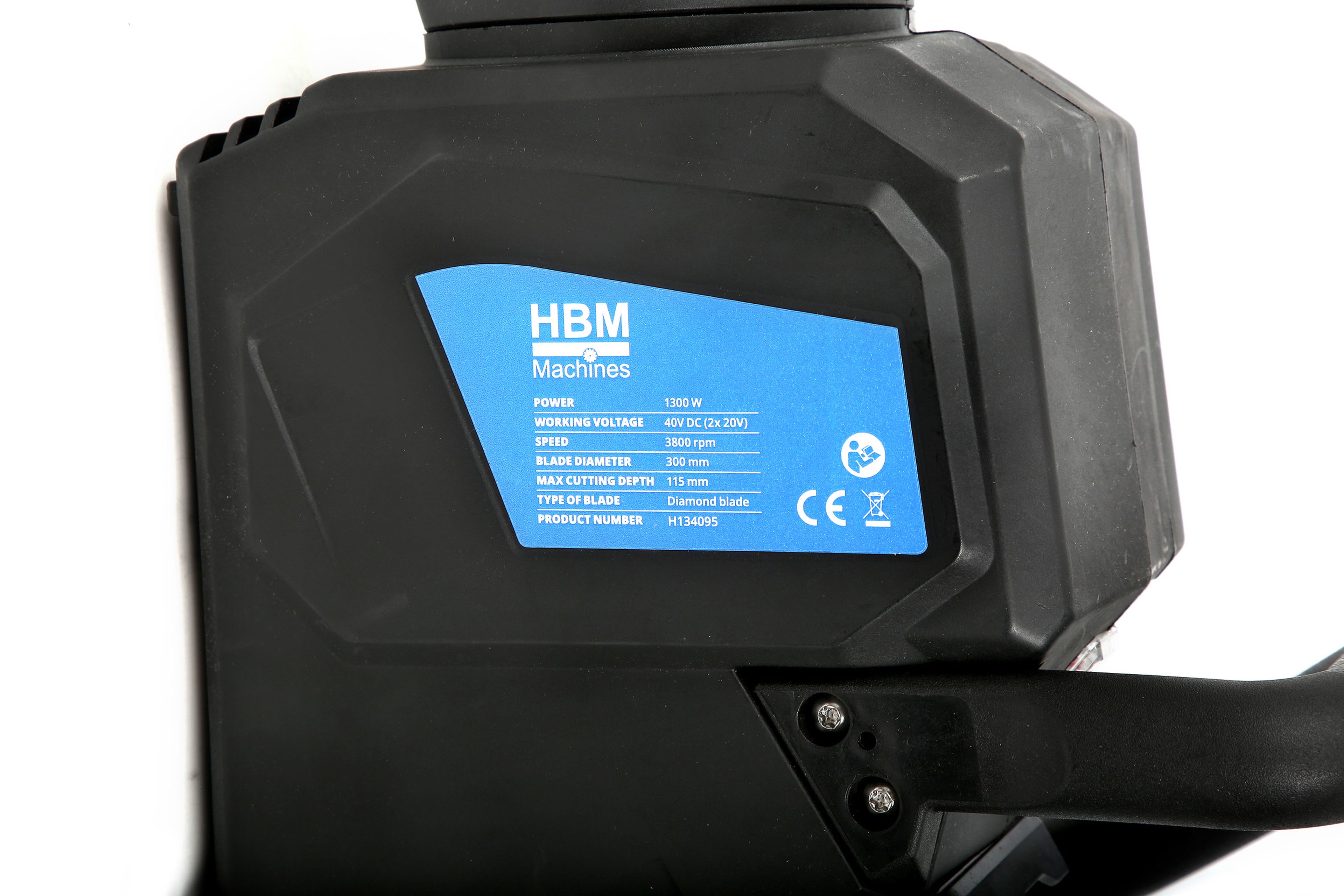 HBM scie à béton sans fil, scie à bande, meuleuse motorisée 40 Volts Image 9