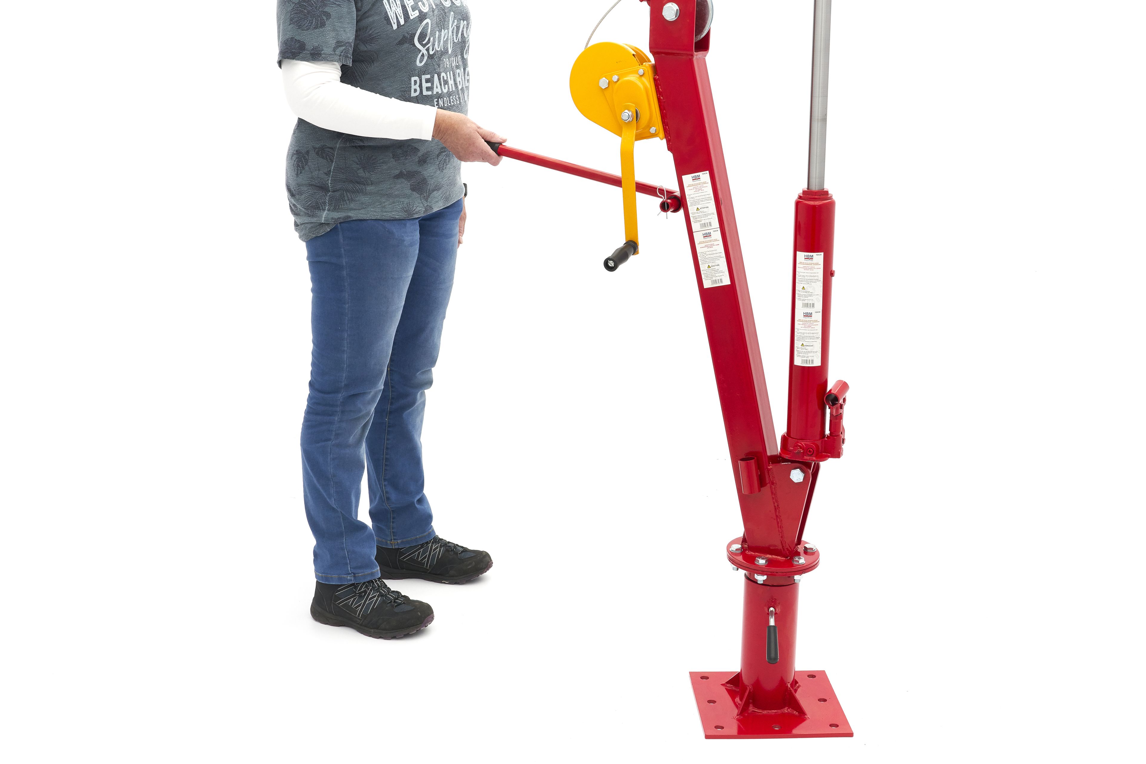 HBM Gru idraulica per rimorchio da 900 chilogrammi, gru di carico Image 10