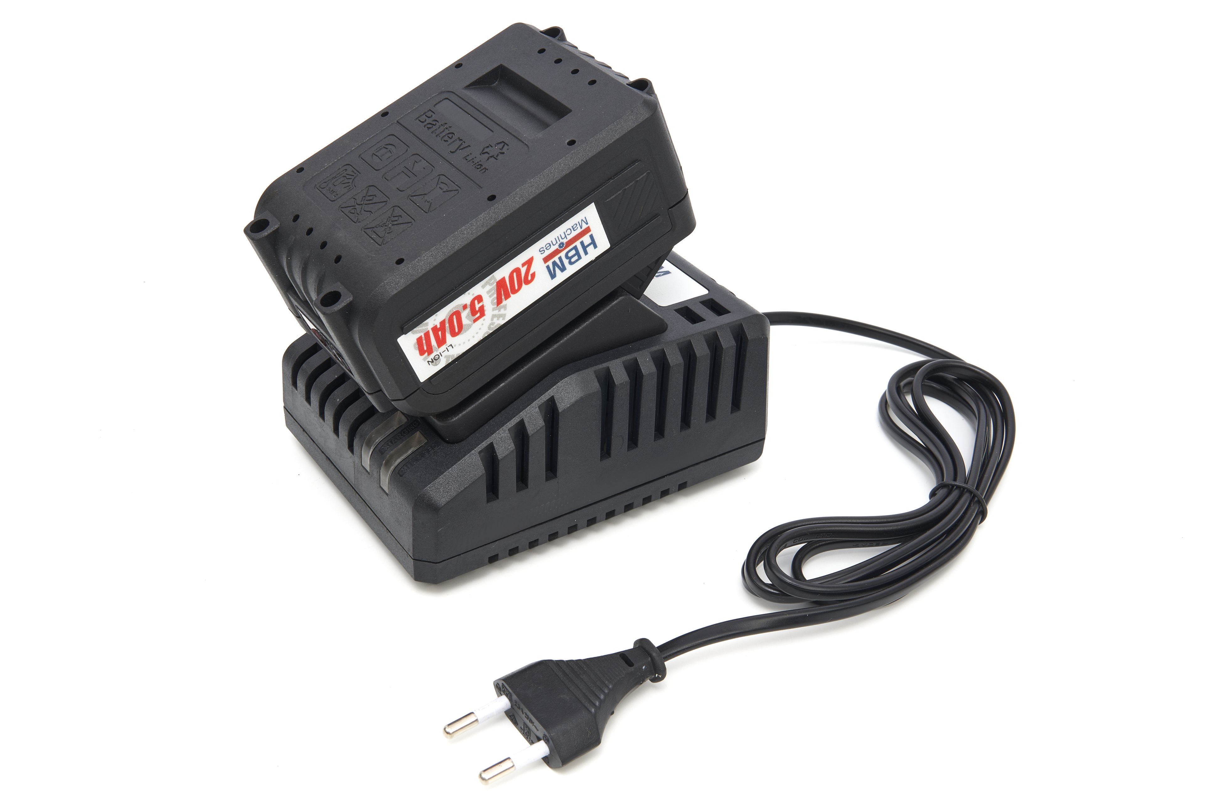Fresatrice Professionale HBM da 20 Volt 5,0 AH Li-ion e 2 Batterie Li-ion Image 17