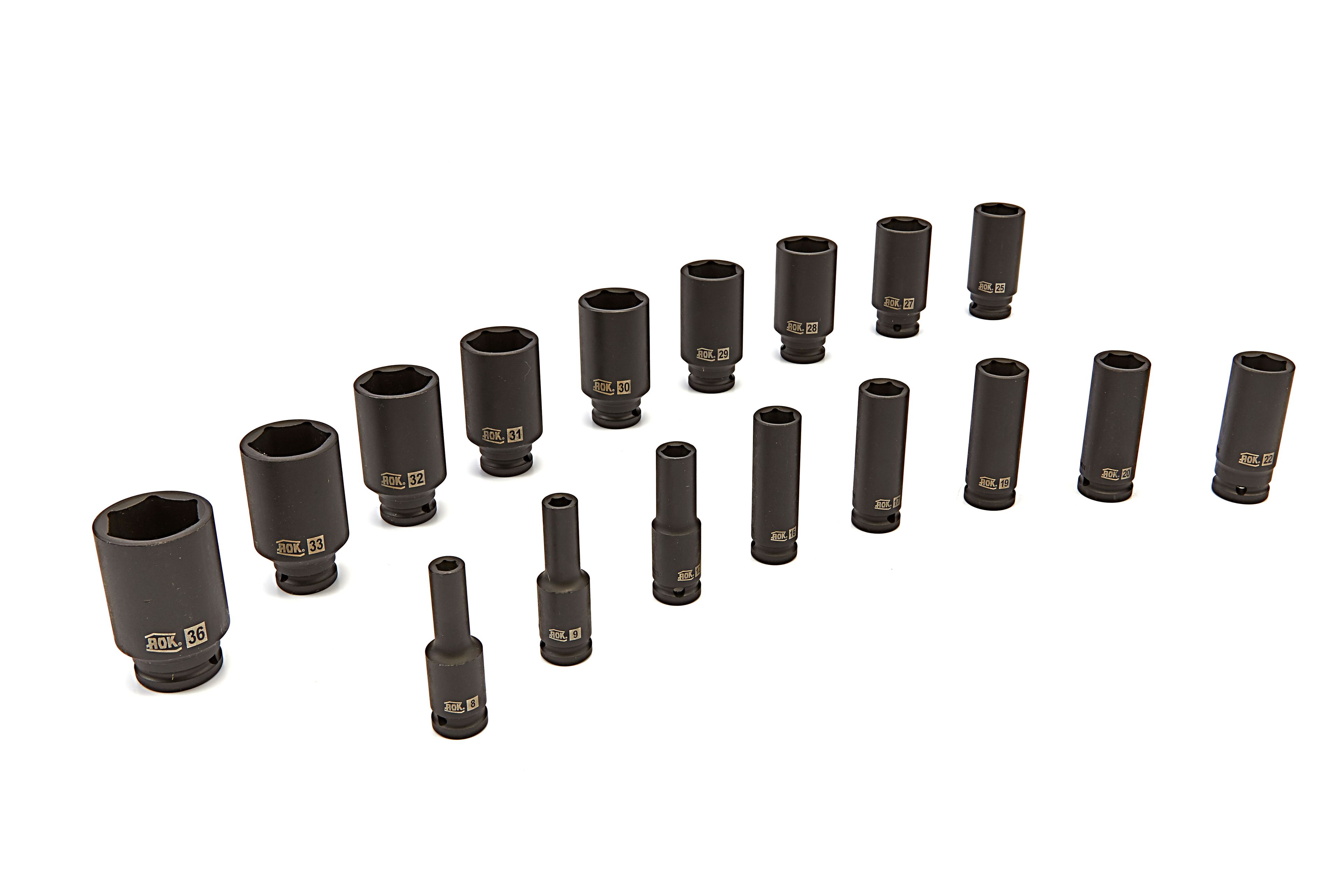 AOK Lange Krachtdopsleutels 1/2 inch