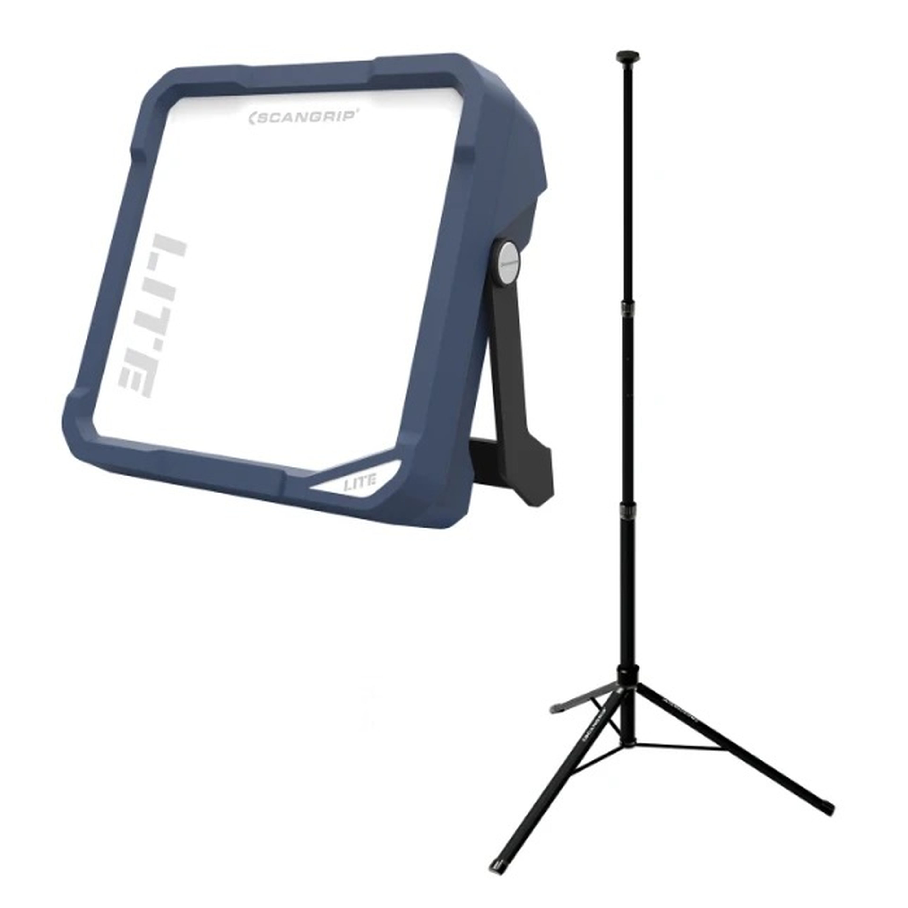 Faro da costruzione Scangrip vega lite compatto con treppiede 2m