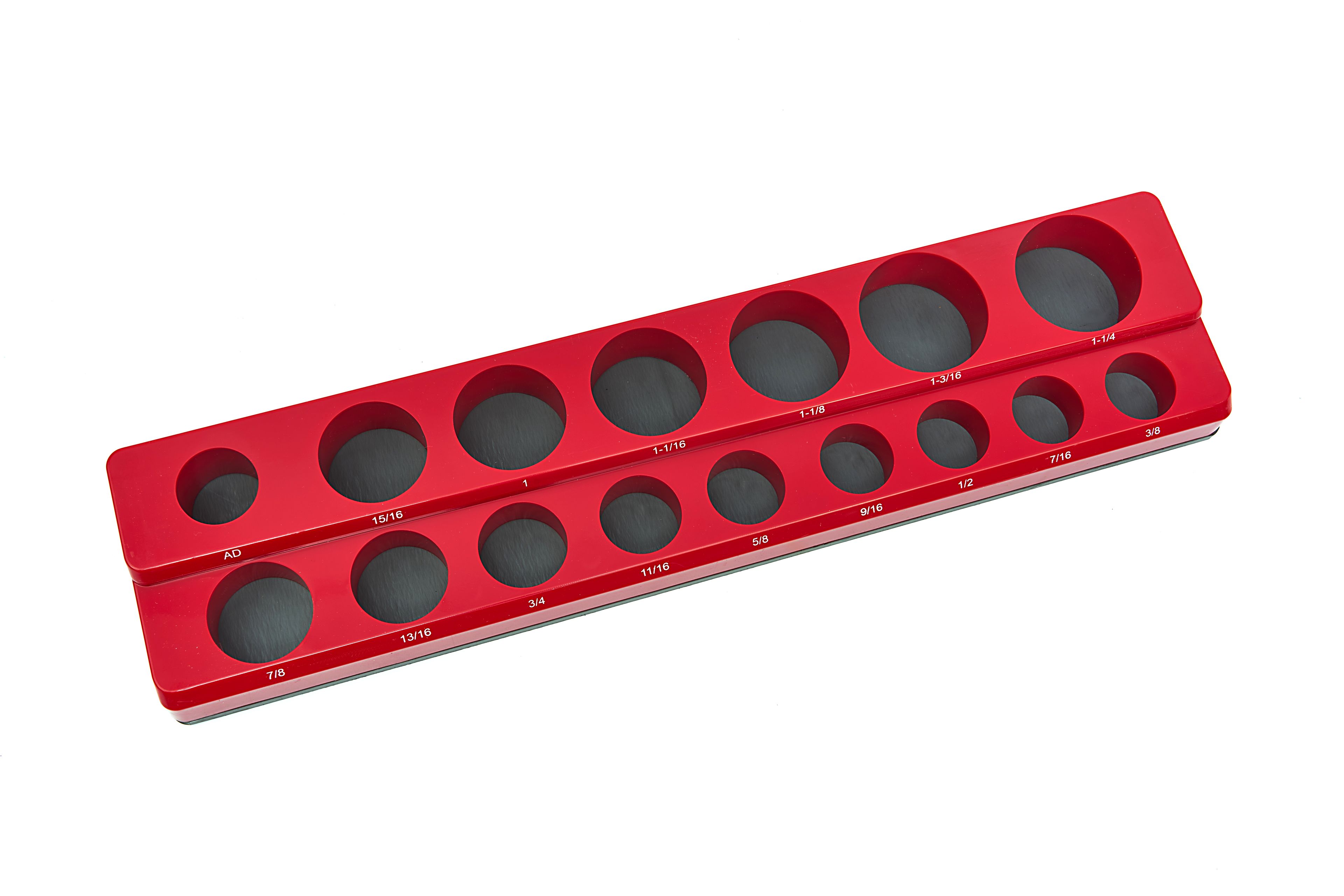 HBM Magnet-Zubehörhalter für 16 Stück 3/8 Zoll englische Größen, Rot Image 3