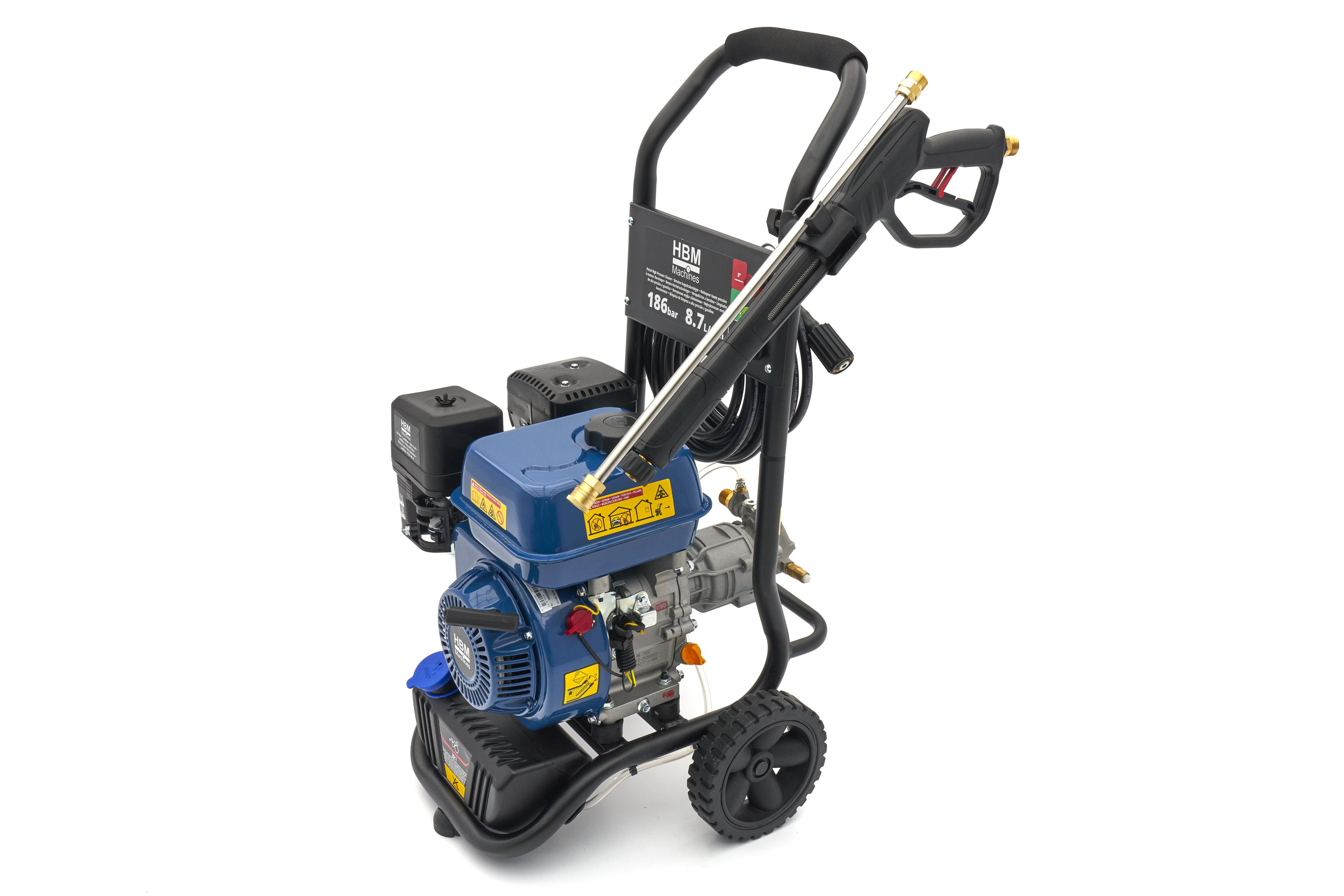 HBM benzine hogedrukreiniger 186 bar 8,7L/min 196cc Image 7