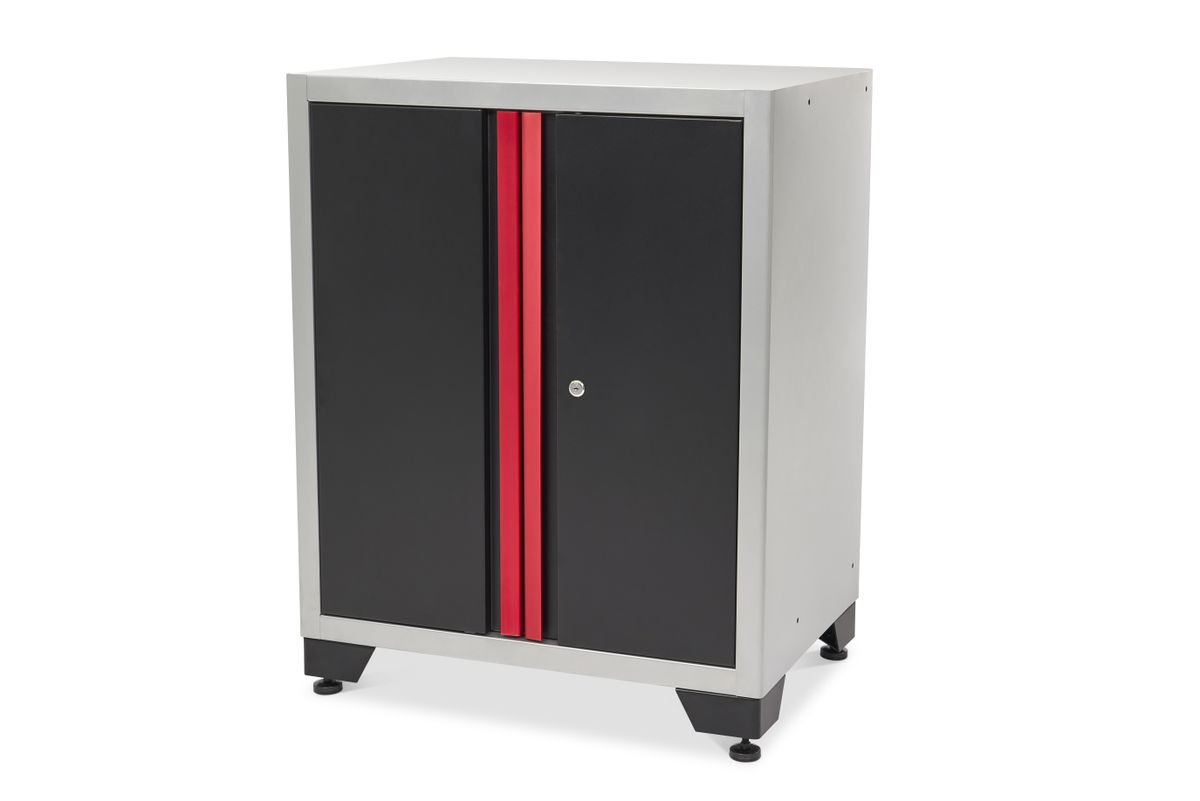 HBM Deluxe Armario de herramientas profesional con puertas para mobiliario de taller