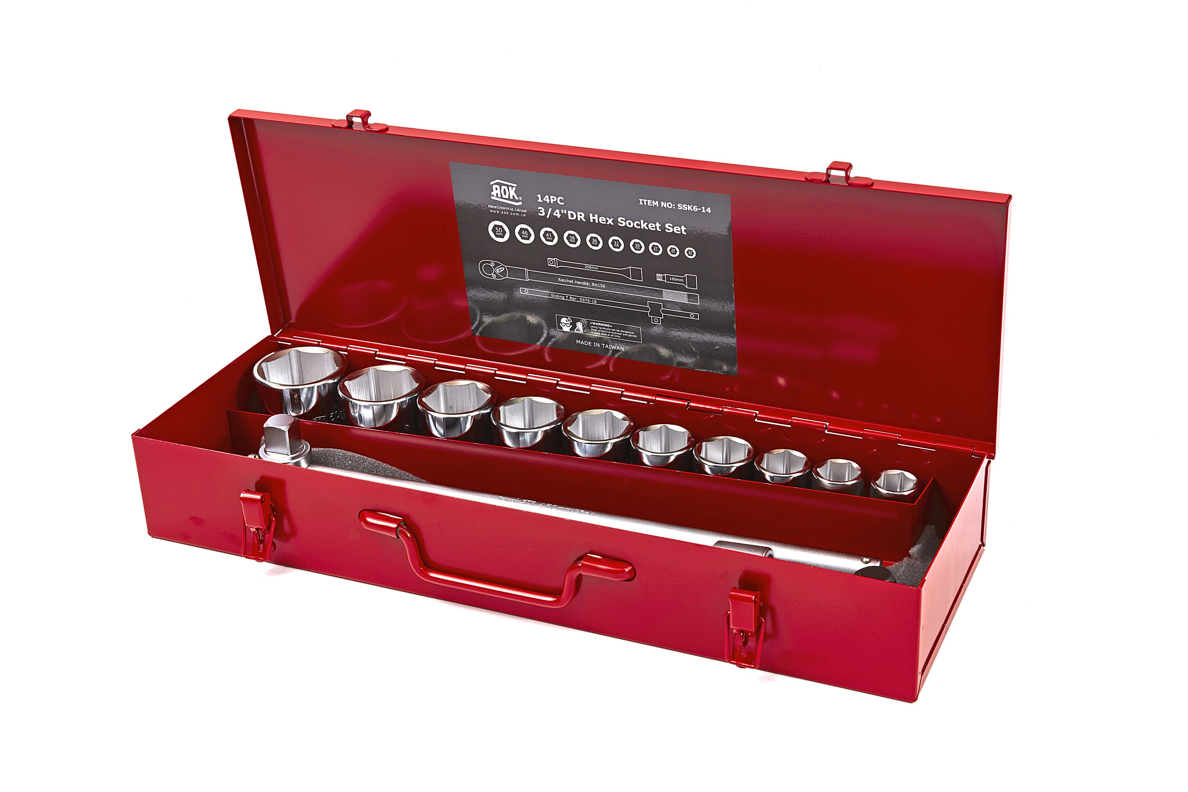 AOK Jeu de douilles professionnel 3/4 inch 14 pièces Image 2