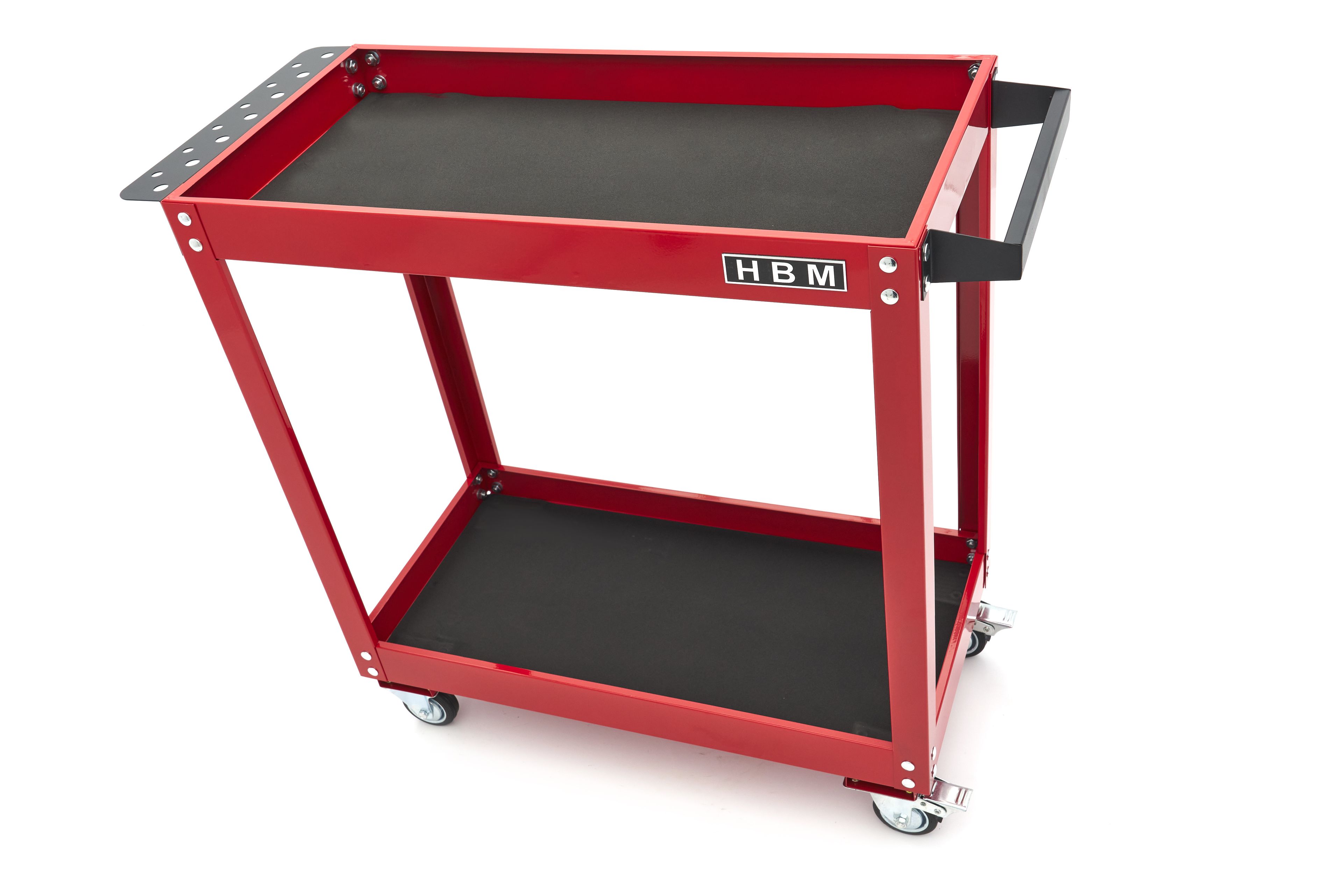 HBM  verrijdbare gereedschapswagen 2-laags, rood Image 3