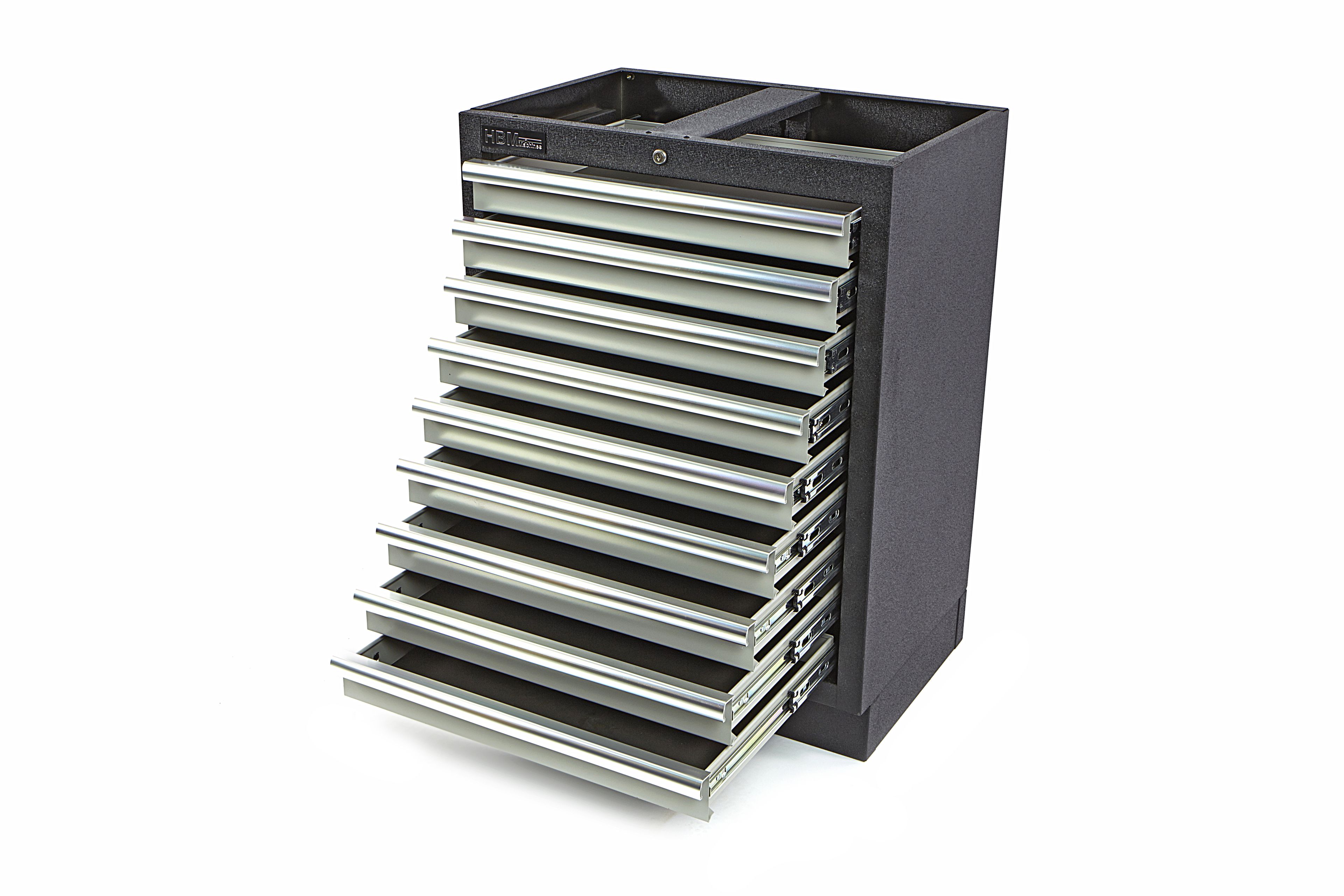 HBM 9 cajones armario de herramientas profesional para mobiliario de taller Image 4
