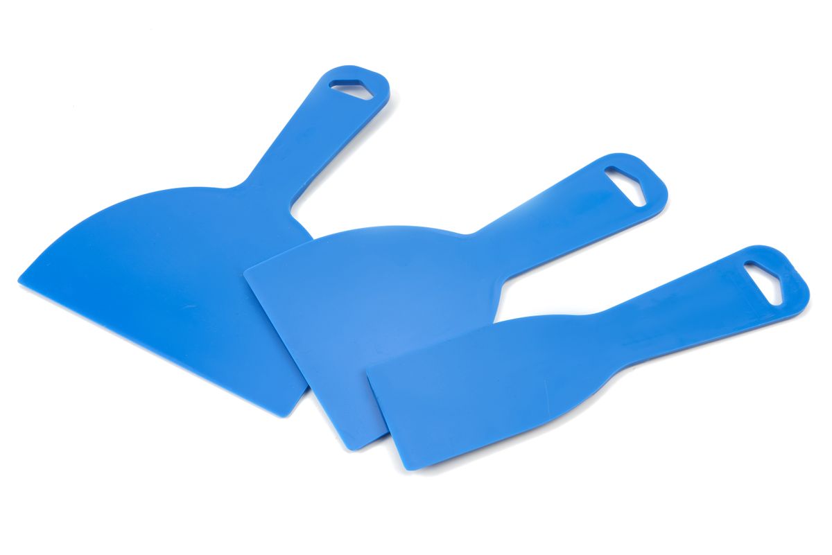 Conjunto de raspadores de plástico HBM de 3 piezas