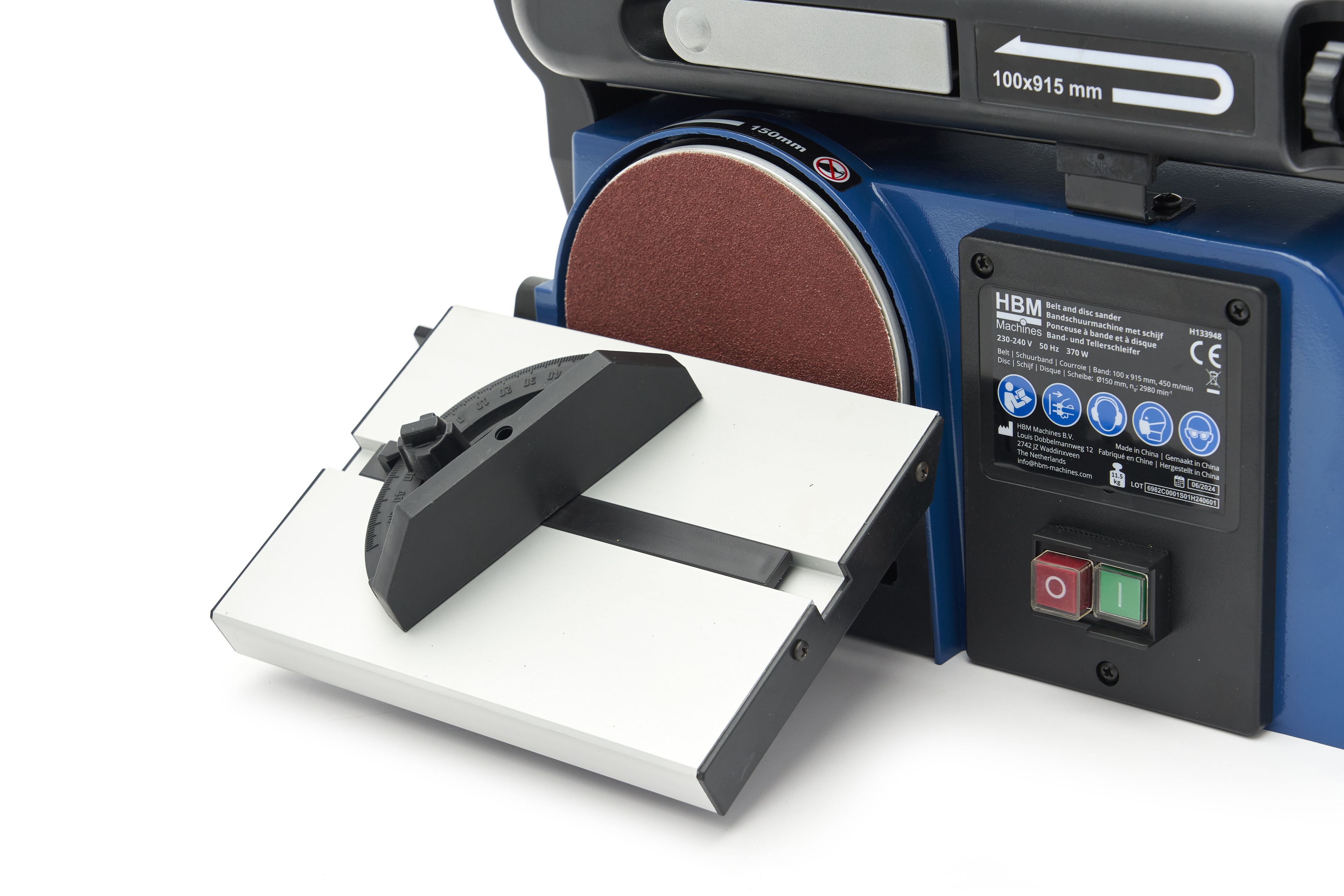 HBM Band- und Tellerschleifmaschine 100 × 915 mm Image 8