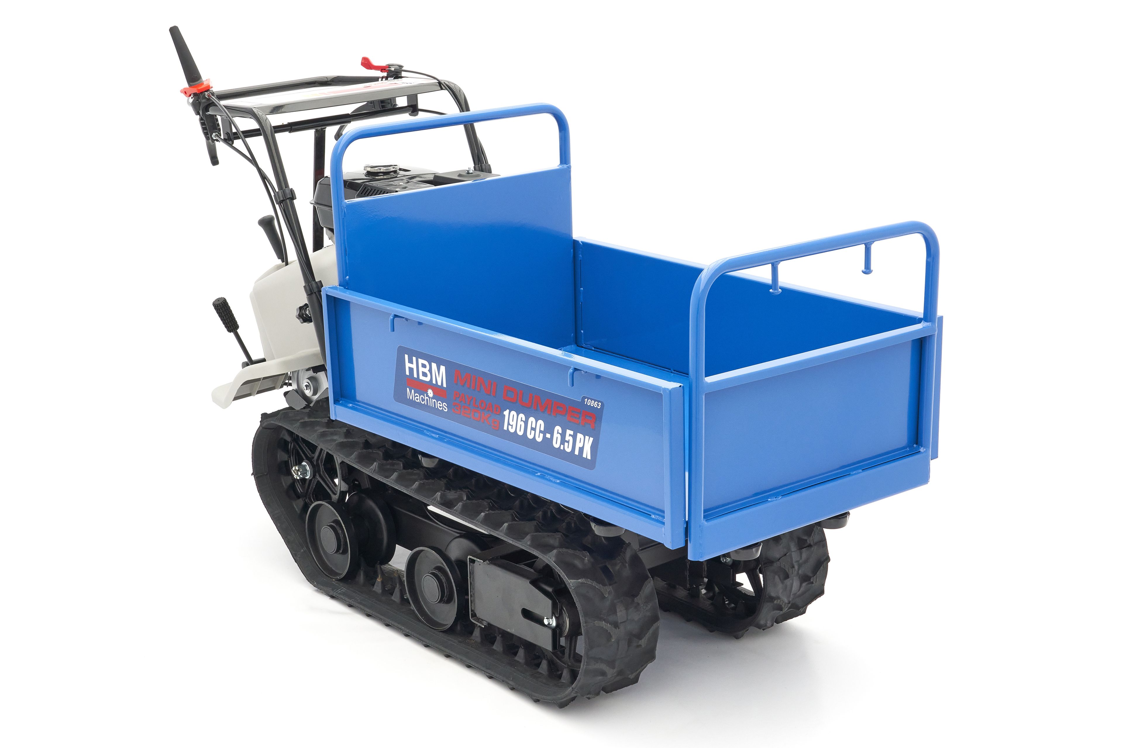 HBM Minidumper Professional 320 KG sobre orugas 196 cc - 6,5 CV Image 4