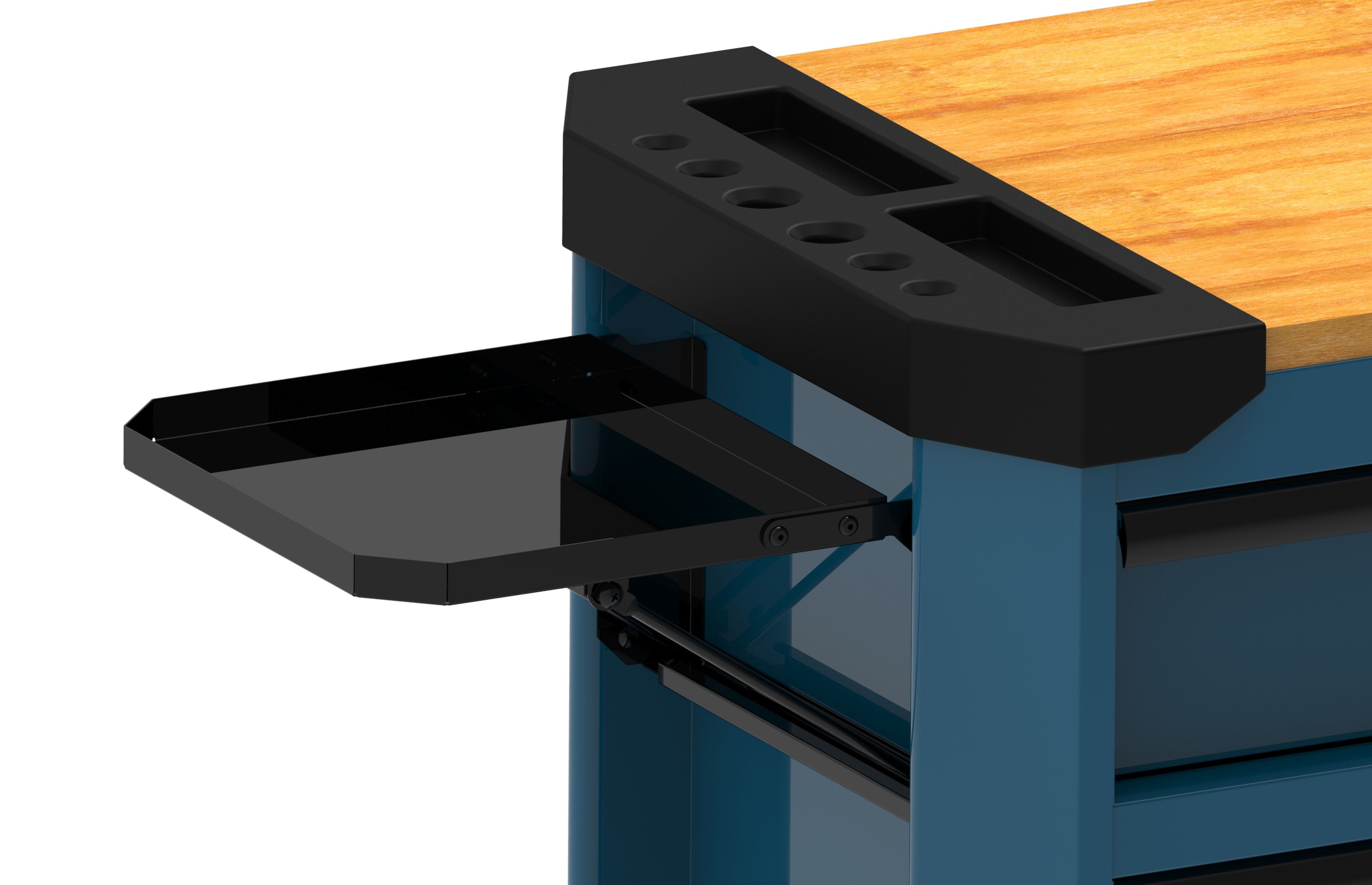 Carro de herramientas HBM de 11 cajones, 109 cm en azul Image 4