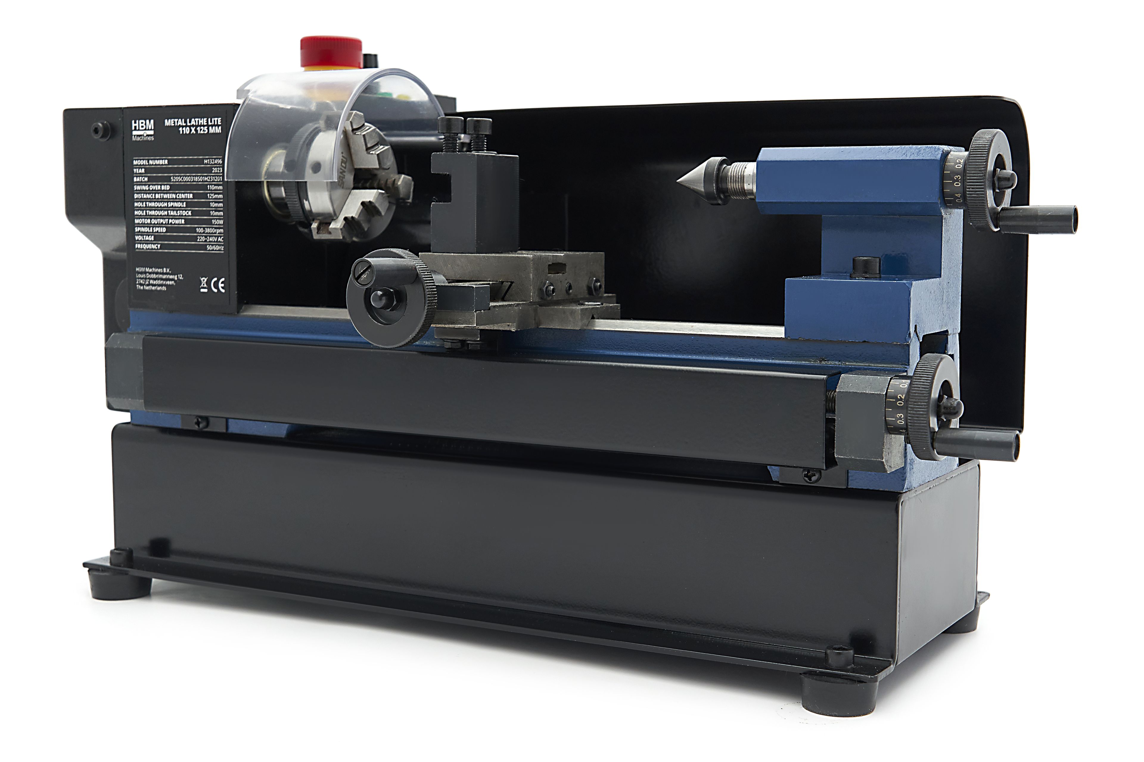 HBM mini tornio per metallo 110 x 125 lite Image 2