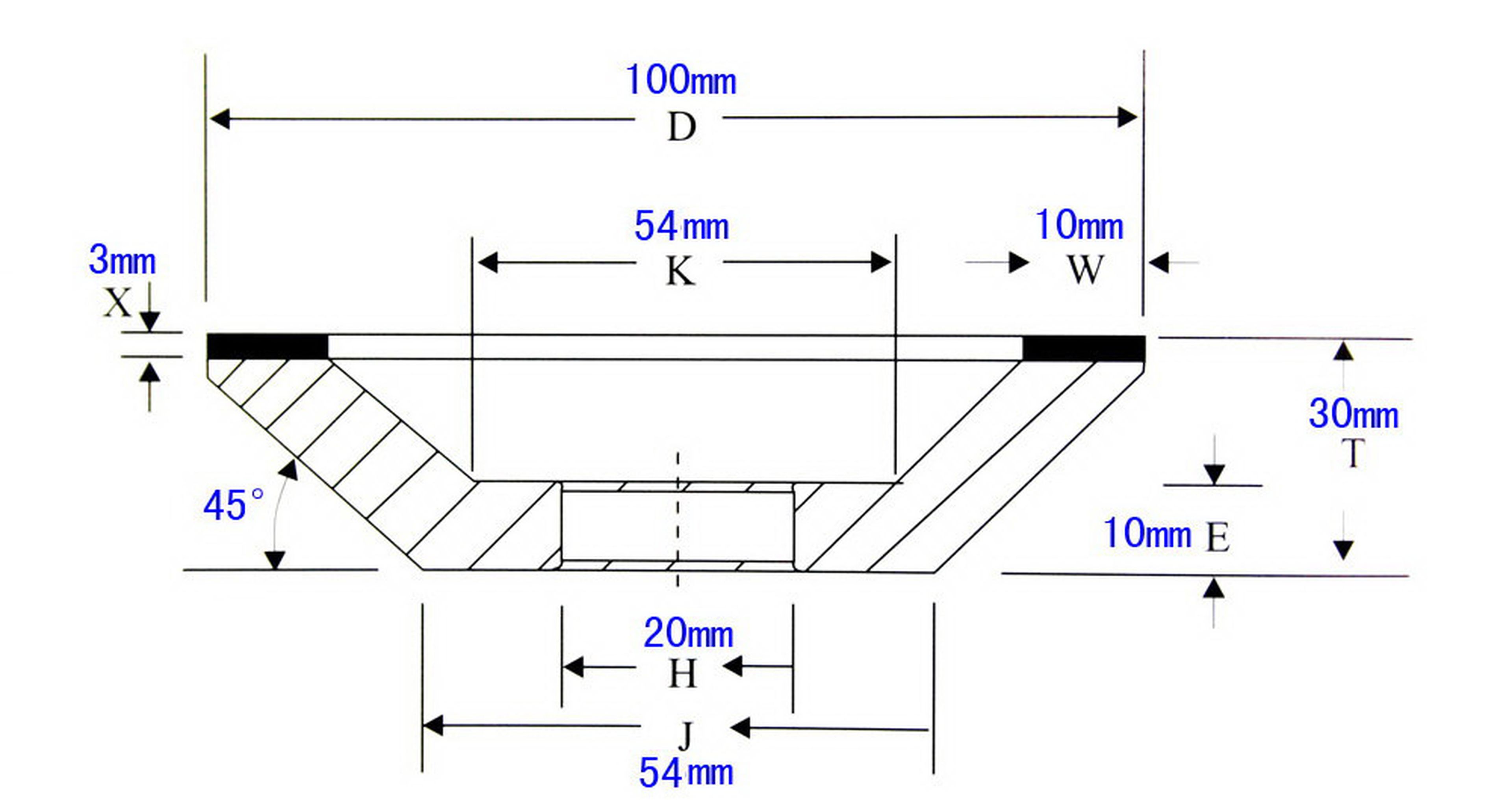 HBM Diamant-Schleifsteine 100 mm | Modell 2 Image 4